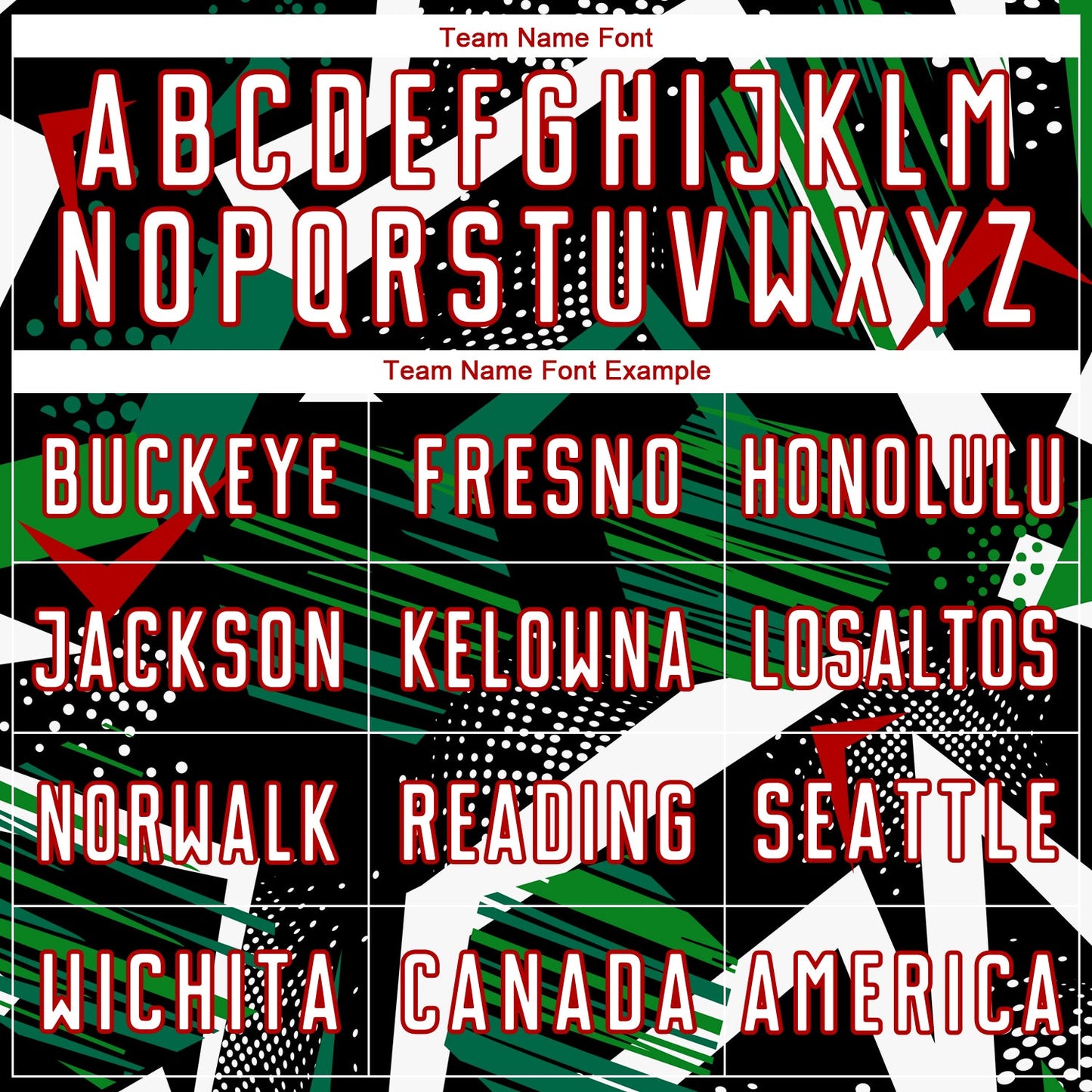 Custom Black White Green-Red Geometric Asymmetry Shatter Sublimation Soccer Uniform Jersey view 5