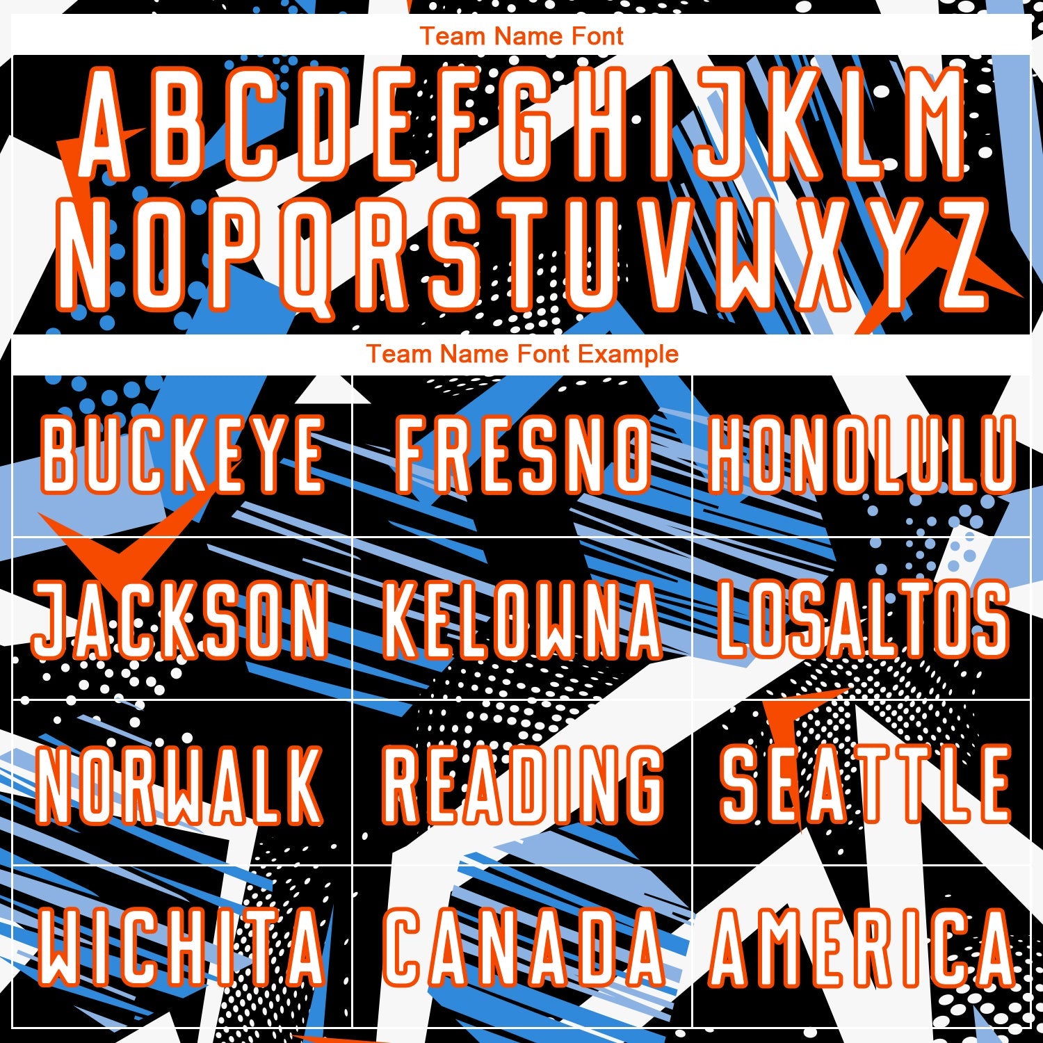 Custom Black White Blue-Orange Geometric Asymmetry Shatter Sublimation Soccer Uniform Jersey view 5