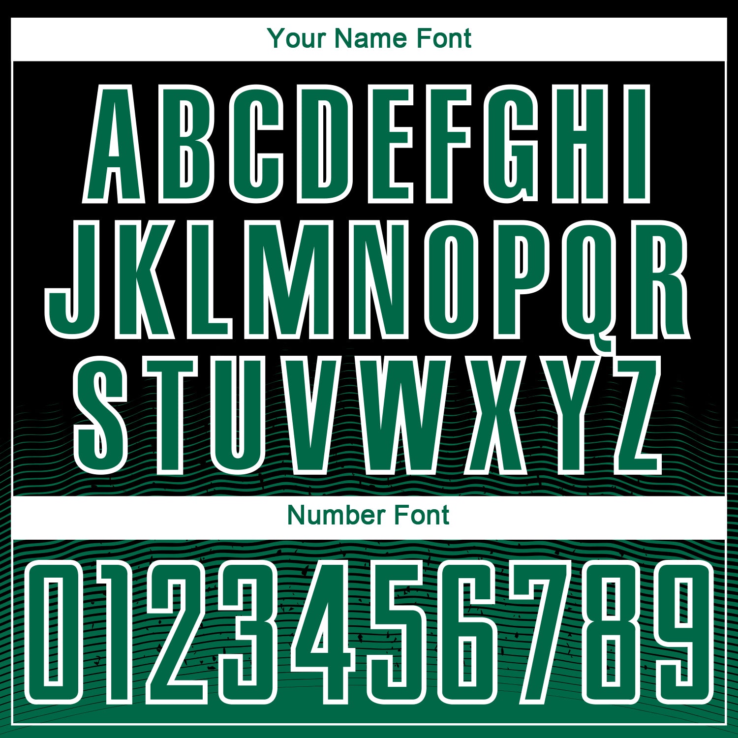 Custom Black Kelly Green-White Fade Wave Lines Splatter Sublimation Soccer Uniform Jersey view 6