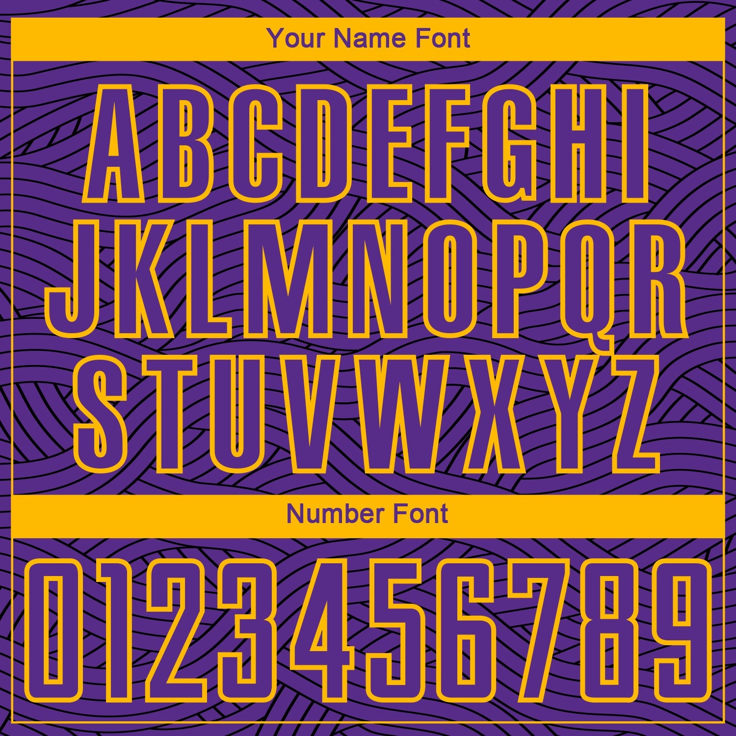 Custom Purple Black-Gold Abstract Wave Lines Interlocking Sublimation Soccer Uniform Jersey view 6