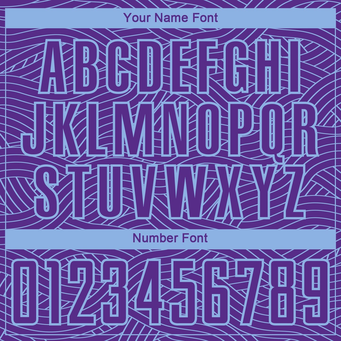 Custom Purple-Light Blue Abstract Wave Lines Interlocking Sublimation Soccer Uniform Jersey view 6