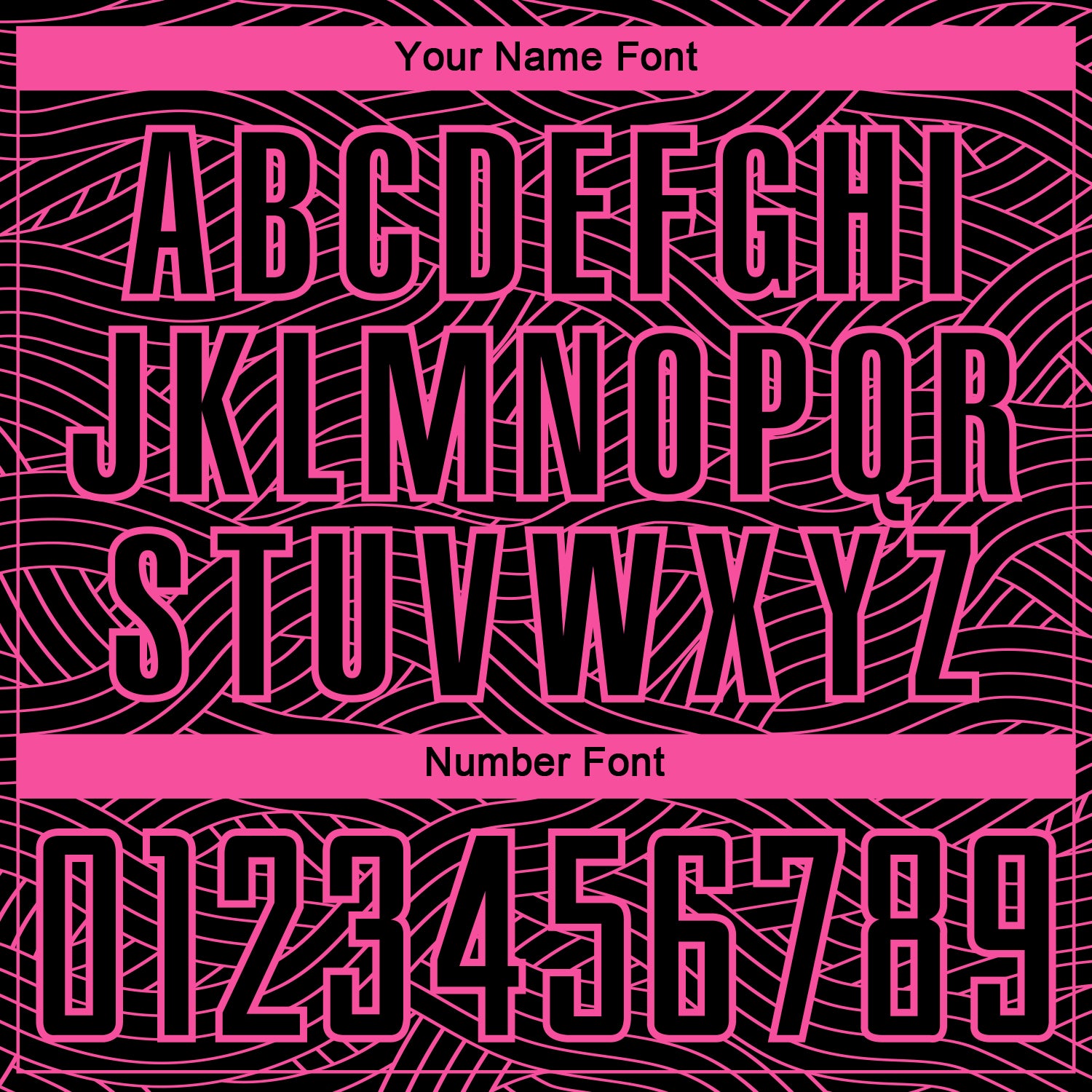 Custom Black-Pink Abstract Wave Lines Interlocking Sublimation Soccer Uniform Jersey view 6