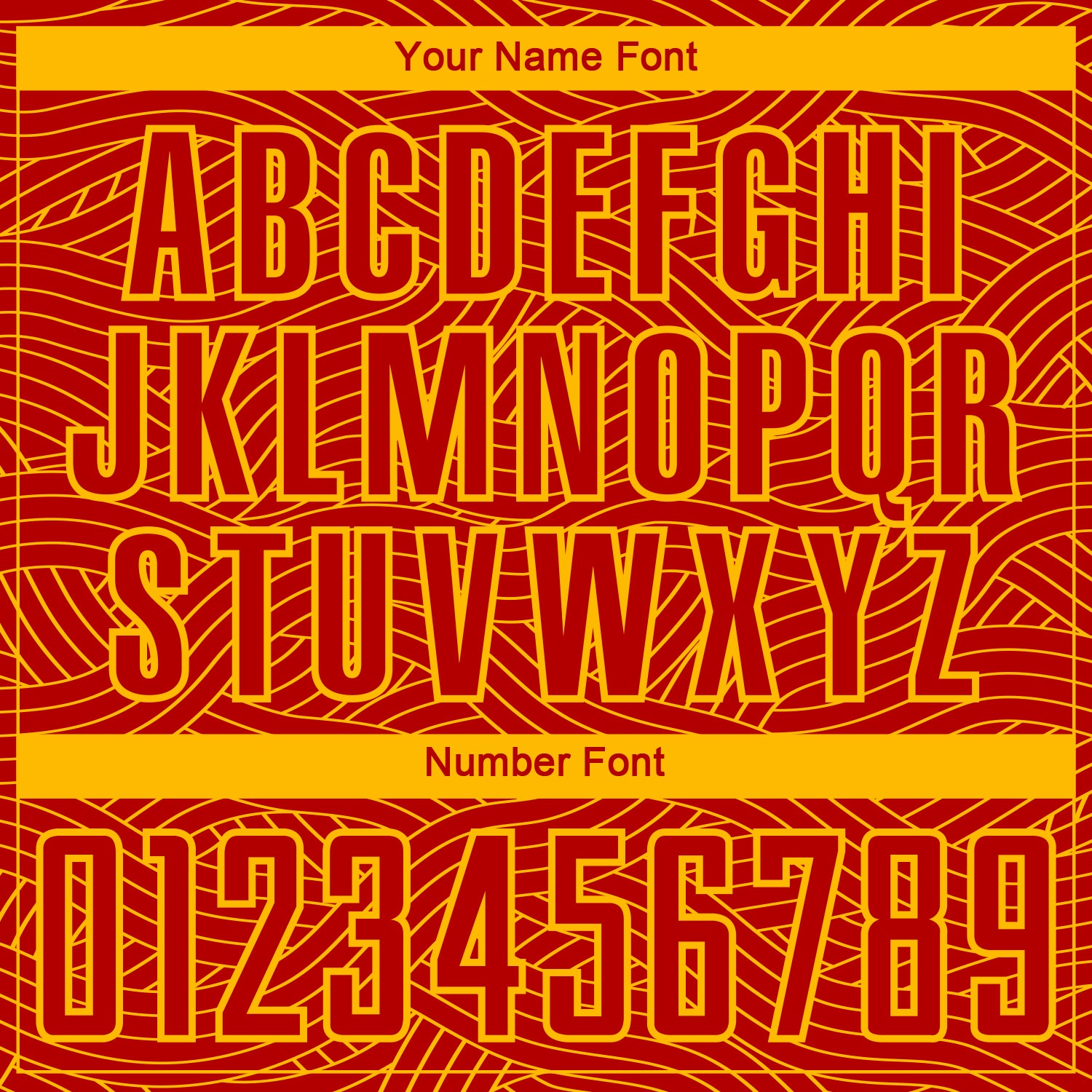 Custom Red-Gold Abstract Wave Lines Interlocking Sublimation Soccer Uniform Jersey view 6