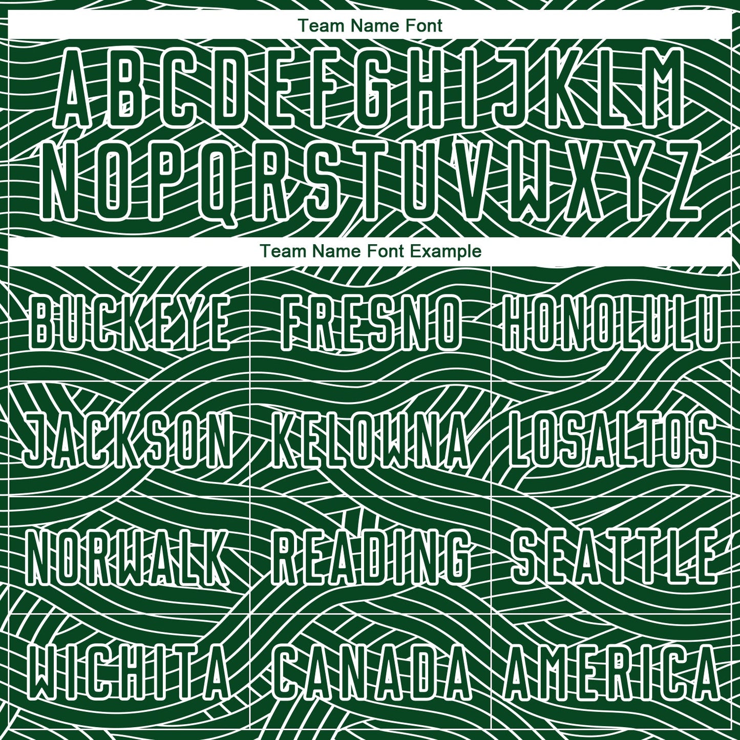 Custom Green-White Abstract Wave Lines Interlocking Sublimation Soccer Uniform Jersey view 5