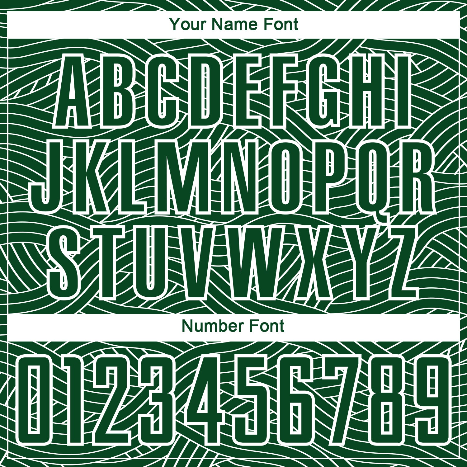 Custom Green-White Abstract Wave Lines Interlocking Sublimation Soccer Uniform Jersey view 6