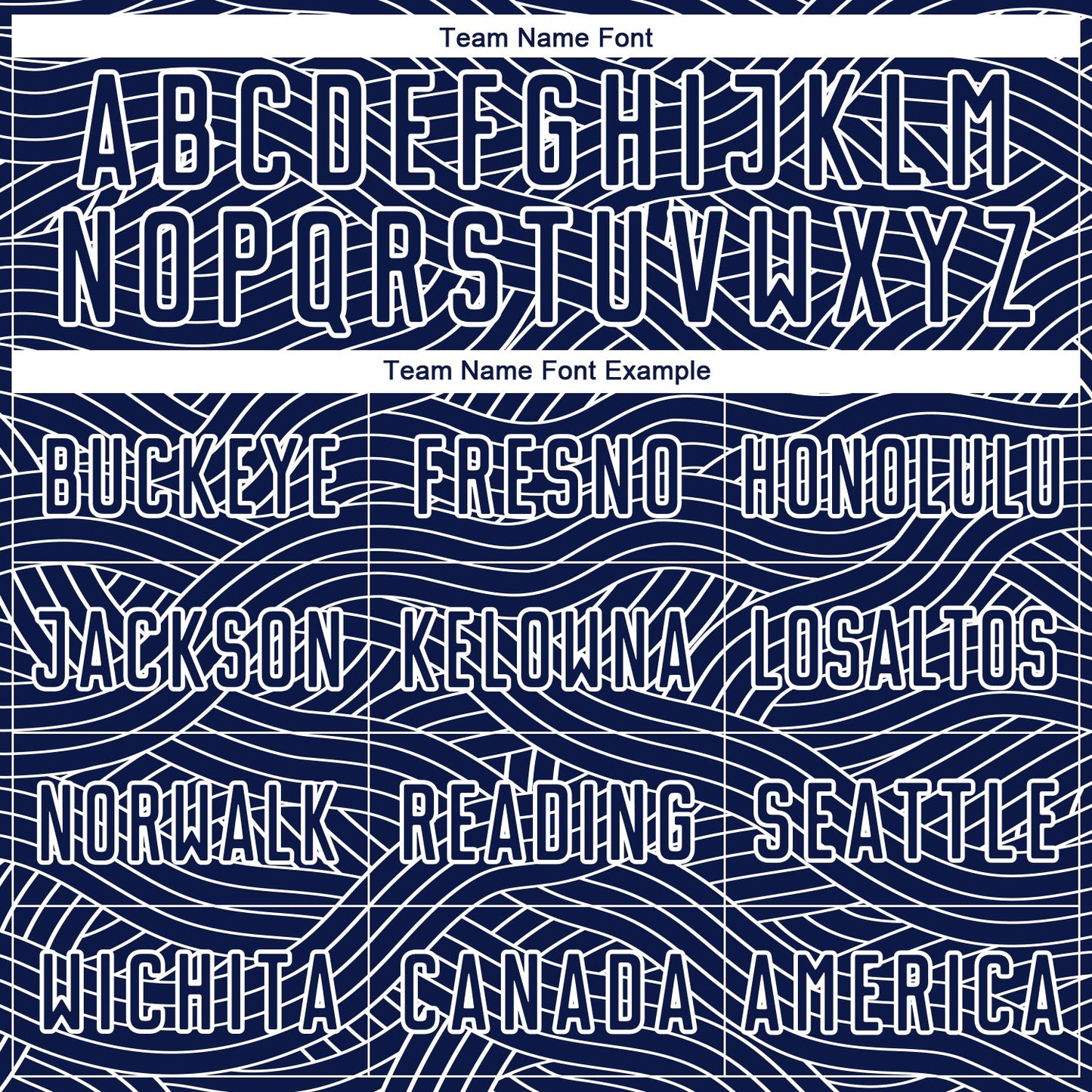 Custom Navy-White Abstract Wave Lines Interlocking Sublimation Soccer Uniform Jersey view 5