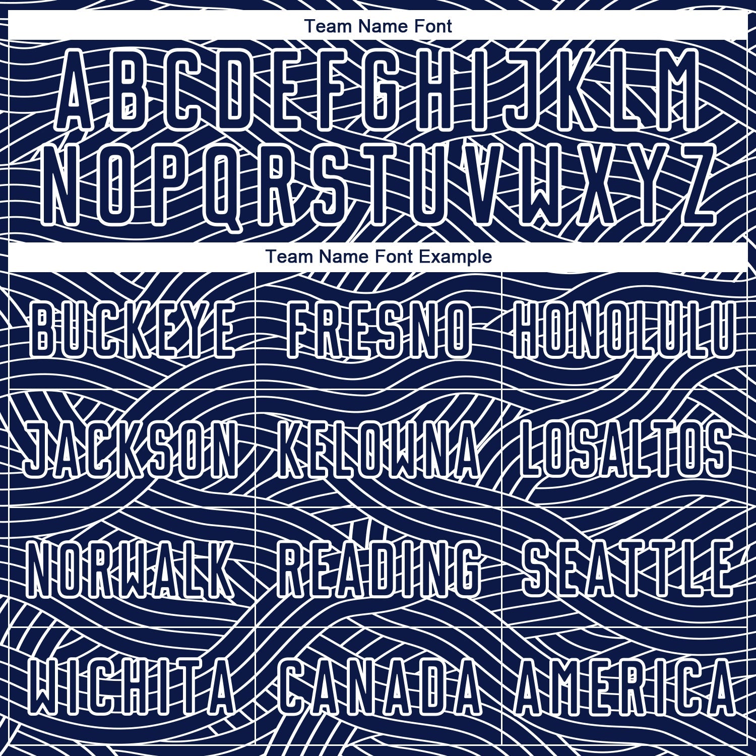 Custom Navy-White Abstract Wave Lines Interlocking Sublimation Soccer Uniform Jersey view 5