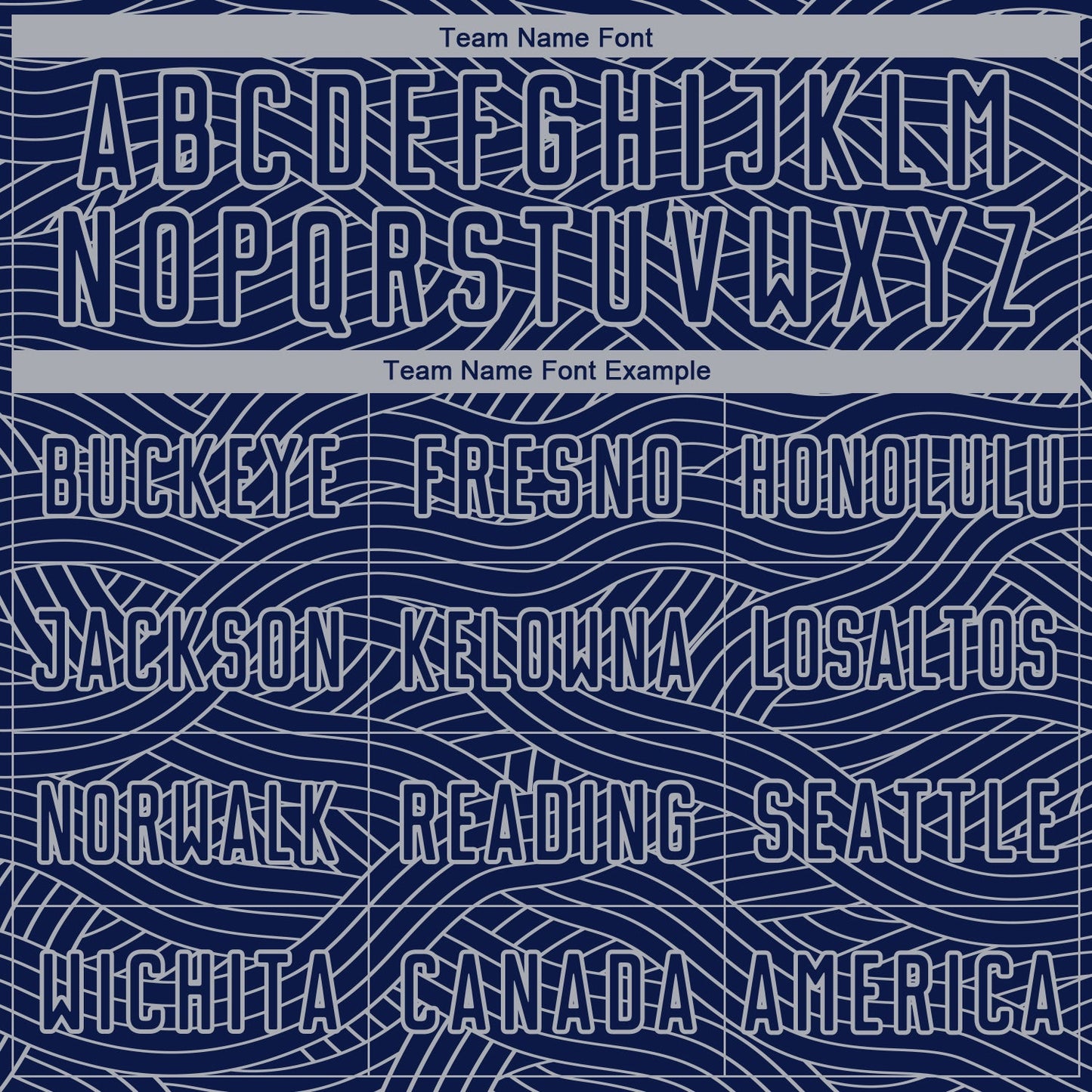 Custom Navy-Gray Abstract Wave Lines Interlocking Sublimation Soccer Uniform Jersey view 5