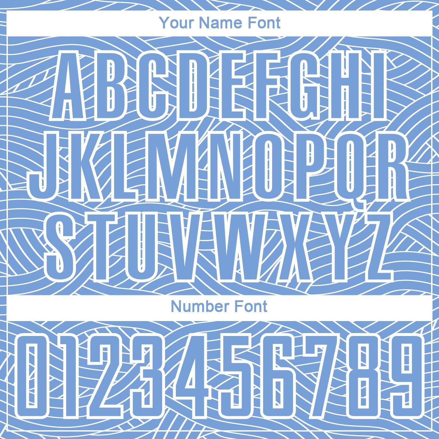 Custom Light Blue-White Abstract Wave Lines Interlocking Sublimation Soccer Uniform Jersey view 6