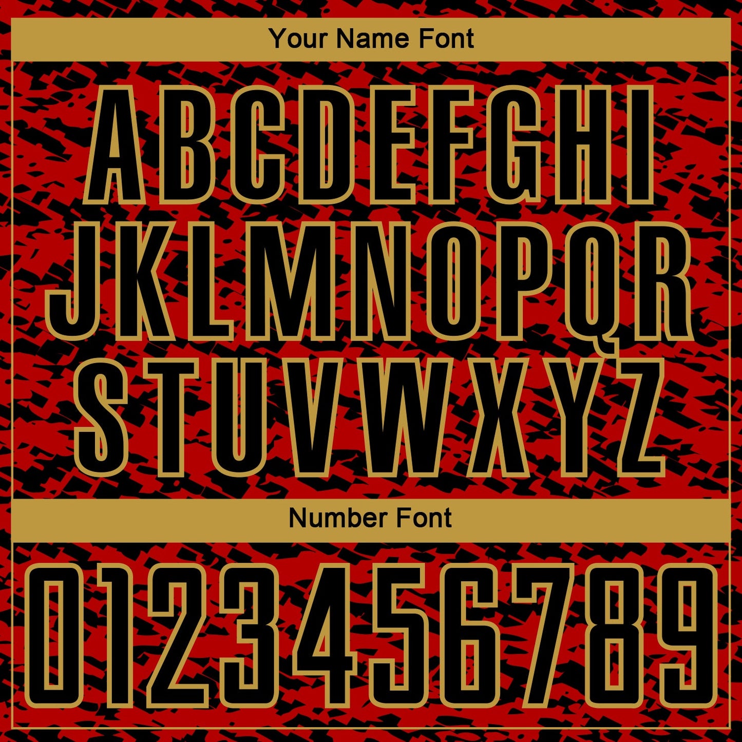 Custom Red Black-Old Gold Geometric Fragment Splatter Sublimation Soccer Uniform Jersey view 6