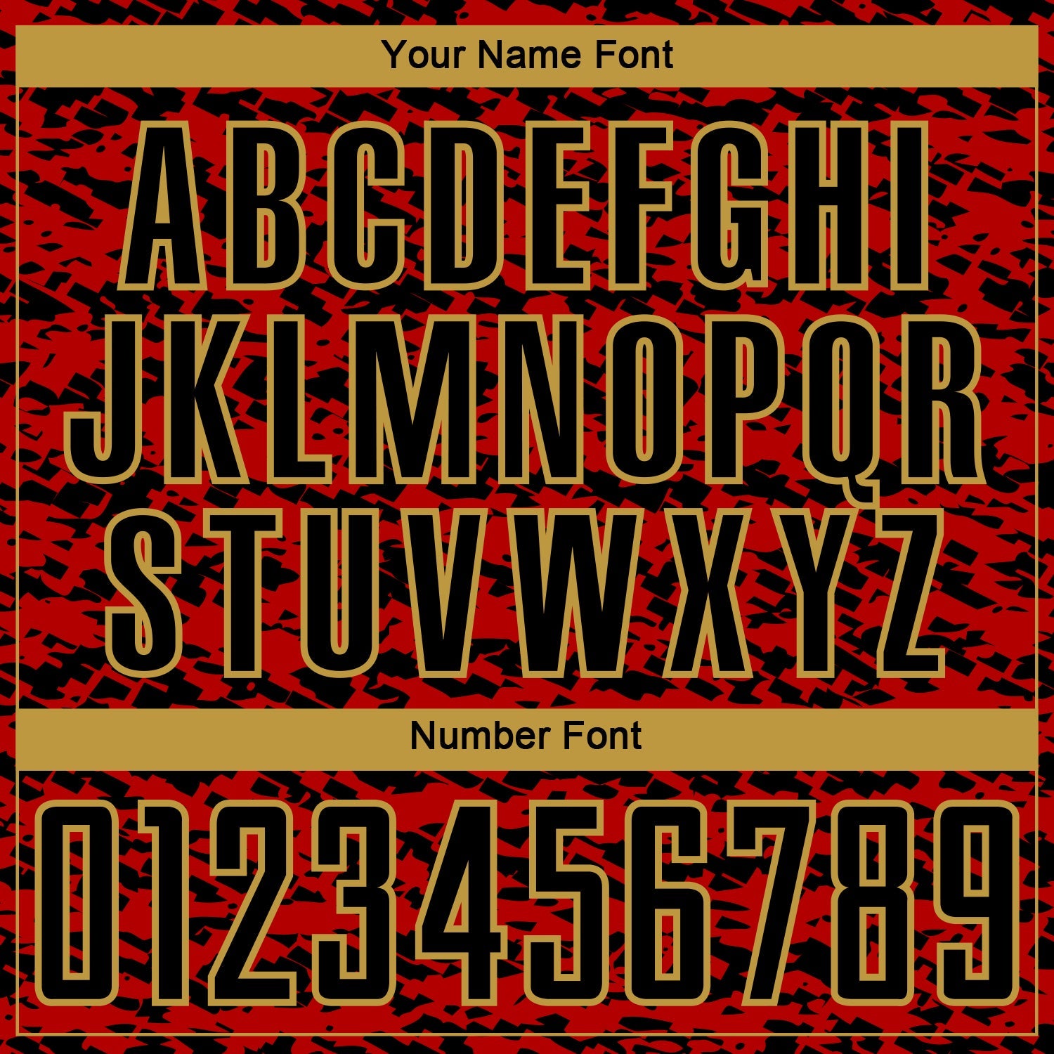 Custom Red Black-Old Gold Geometric Fragment Splatter Sublimation Soccer Uniform Jersey view 6