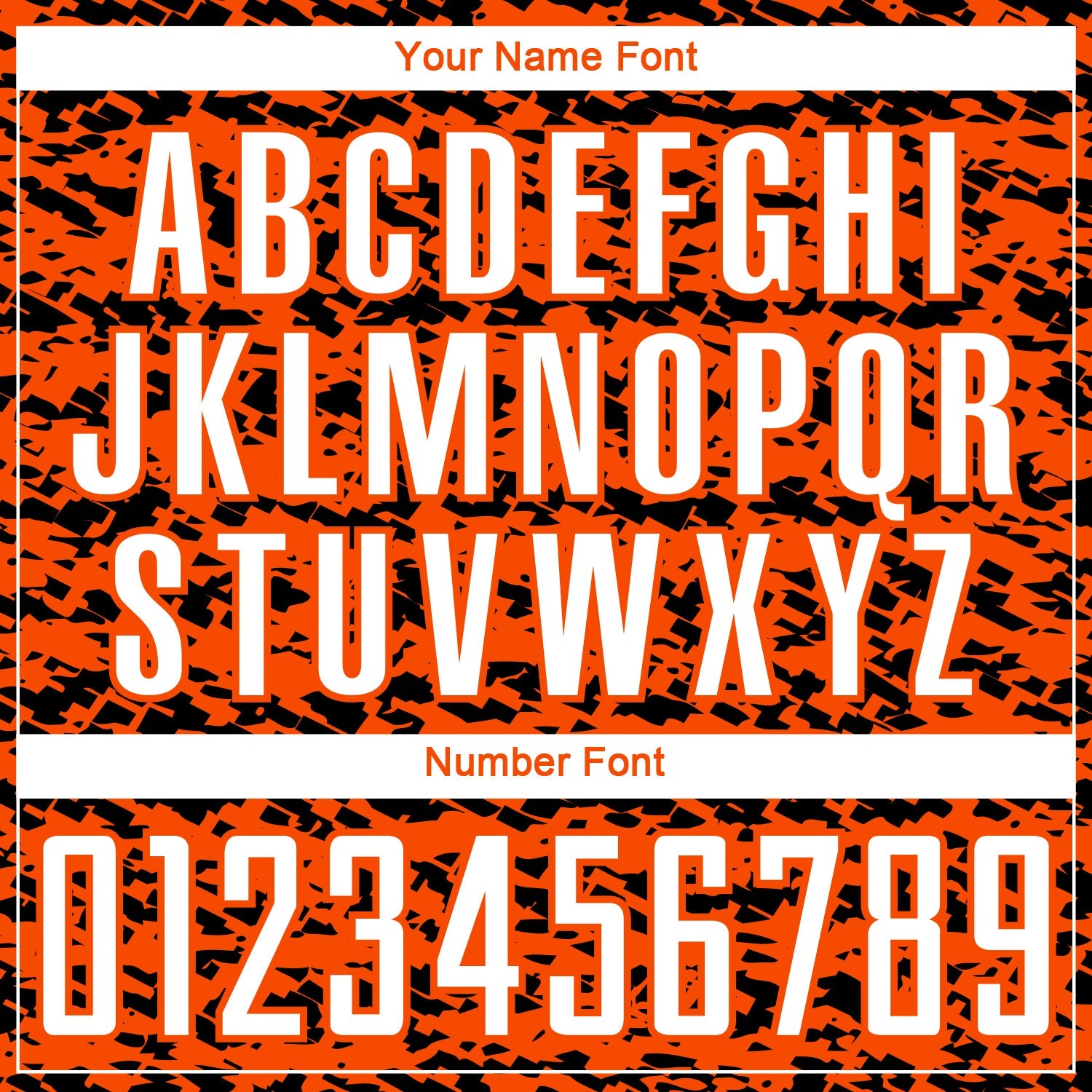 Custom Orange White-Black Geometric Fragment Splatter Sublimation Soccer Uniform Jersey view 6