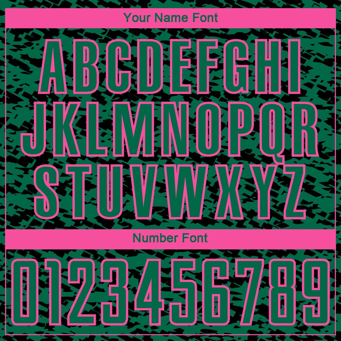 Custom Kelly Green Black-Pink Geometric Fragment Splatter Sublimation Soccer Uniform Jersey view 6