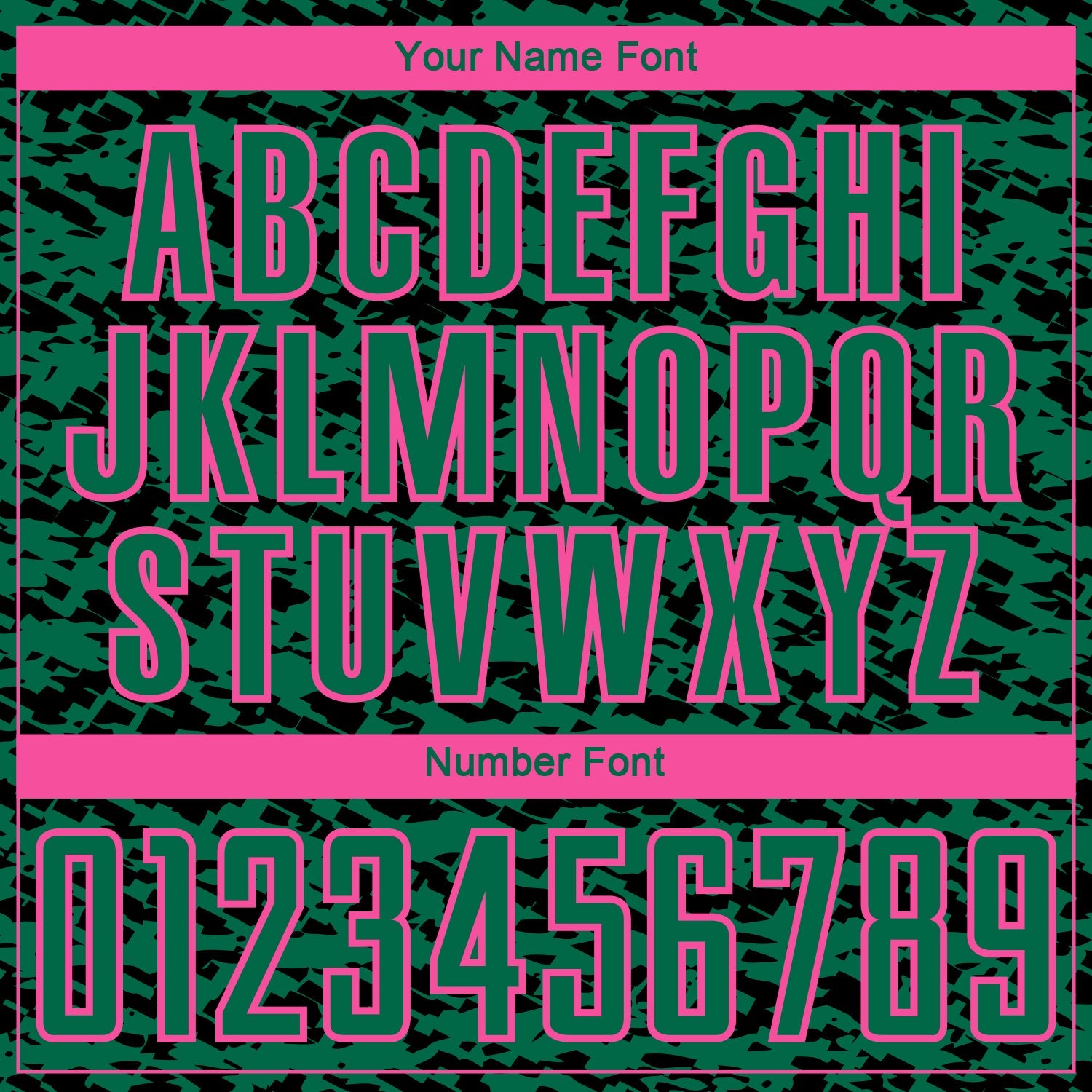 Custom Kelly Green Black-Pink Geometric Fragment Splatter Sublimation Soccer Uniform Jersey view 6