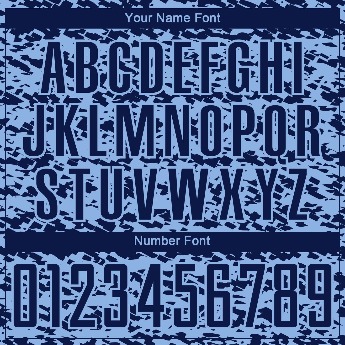 Custom Light Blue-Navy Geometric Fragment Splatter Sublimation Soccer Uniform Jersey view 6