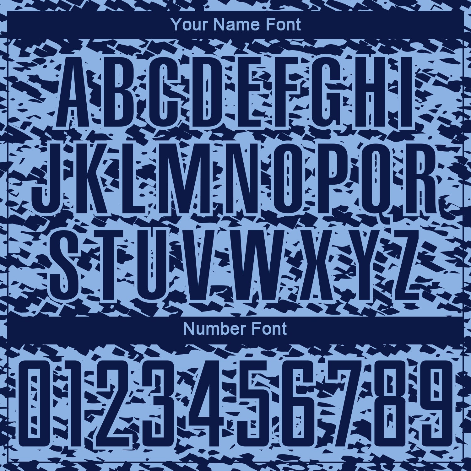 Custom Light Blue-Navy Geometric Fragment Splatter Sublimation Soccer Uniform Jersey view 6