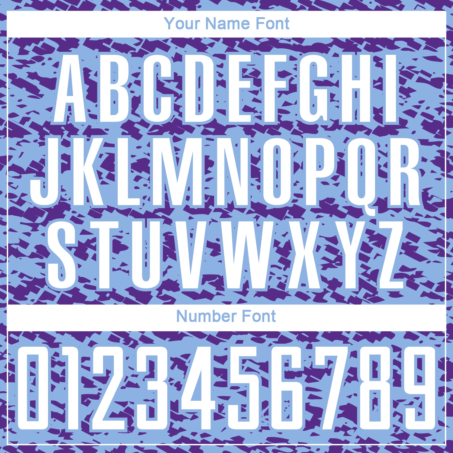 Custom Light Blue White-Purple Geometric Fragment Splatter Sublimation Soccer Uniform Jersey view 6