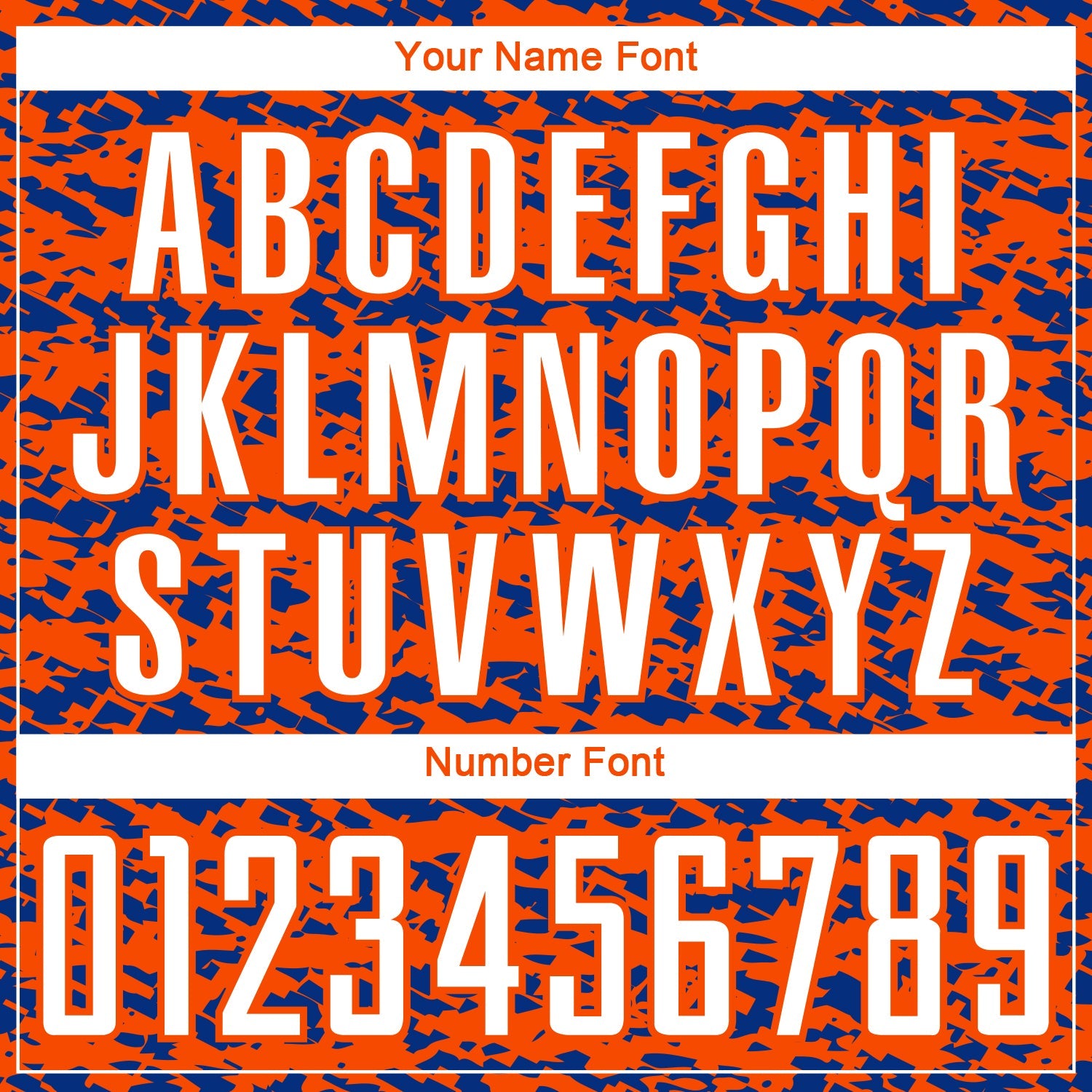Custom Orange-Royal Geometric Fragment Splatter Sublimation Soccer Uniform Jersey view 6