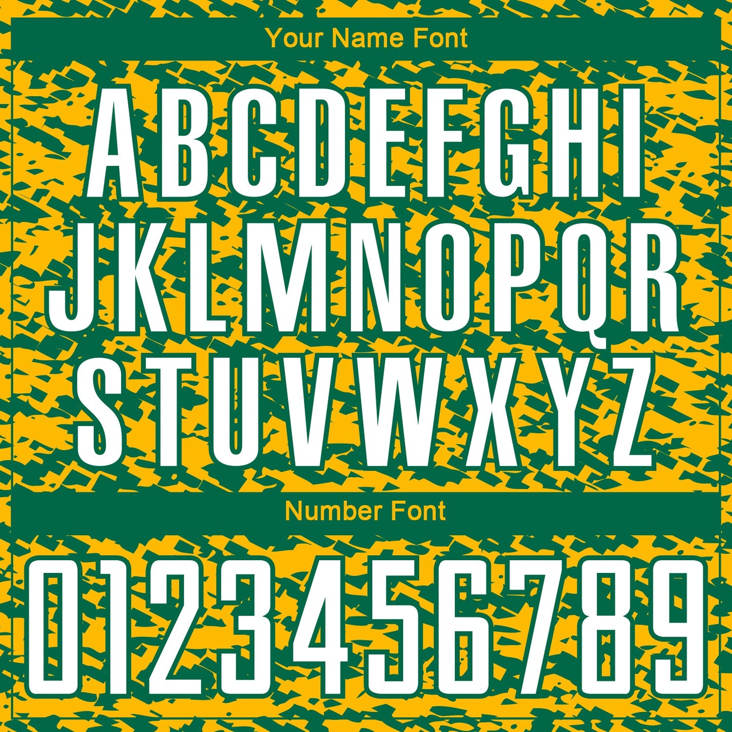 Custom Gold White-Kelly Green Geometric Fragment Splatter Sublimation Soccer Uniform Jersey view 6