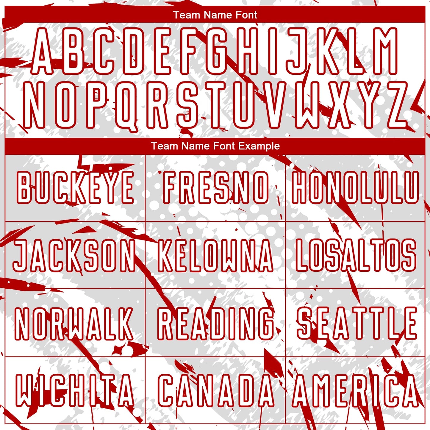 Custom White Red-Gray Brush Stroke Slashes And Dot Grid Sublimation Soccer Uniform Jersey view 5