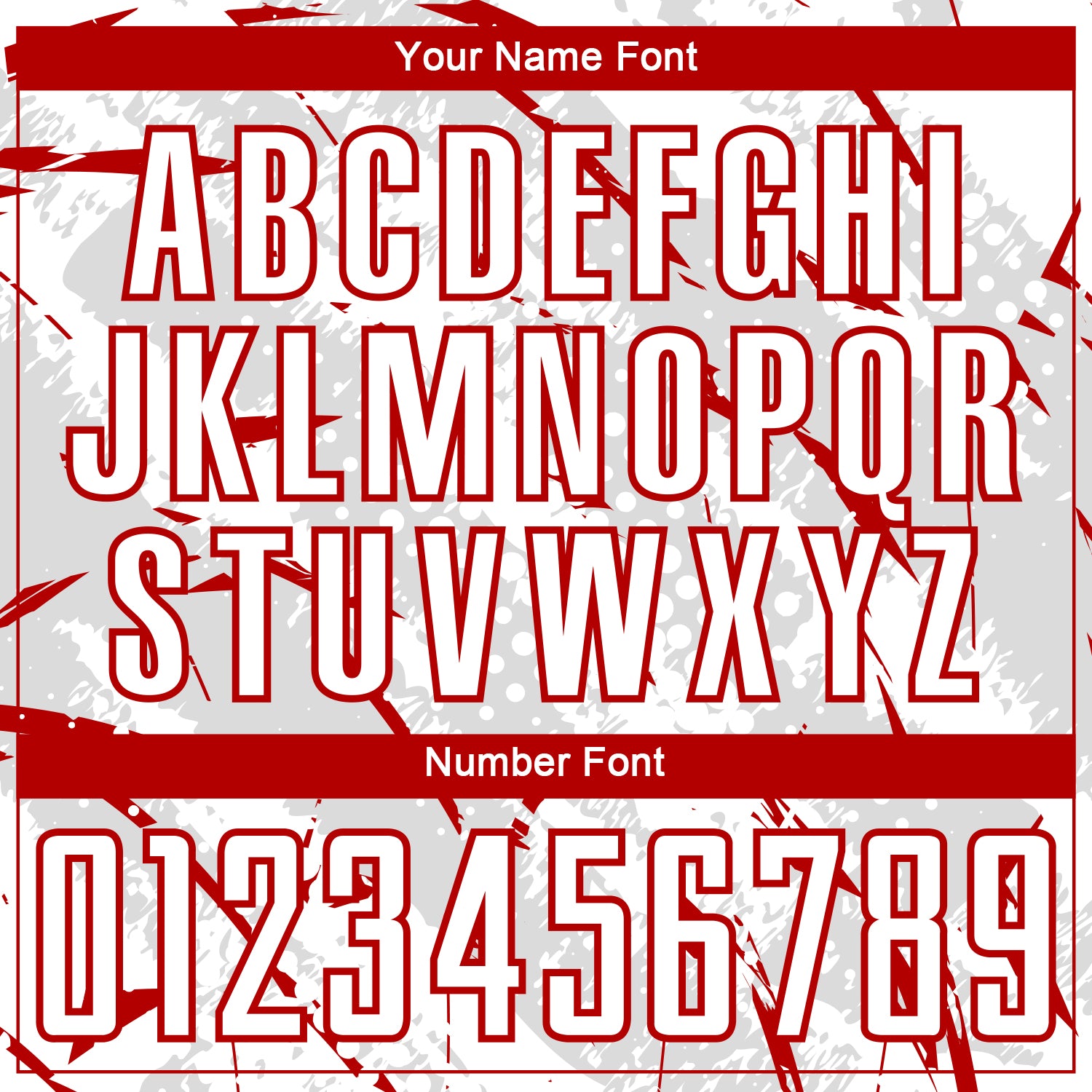 Custom White Red-Gray Brush Stroke Slashes And Dot Grid Sublimation Soccer Uniform Jersey view 6