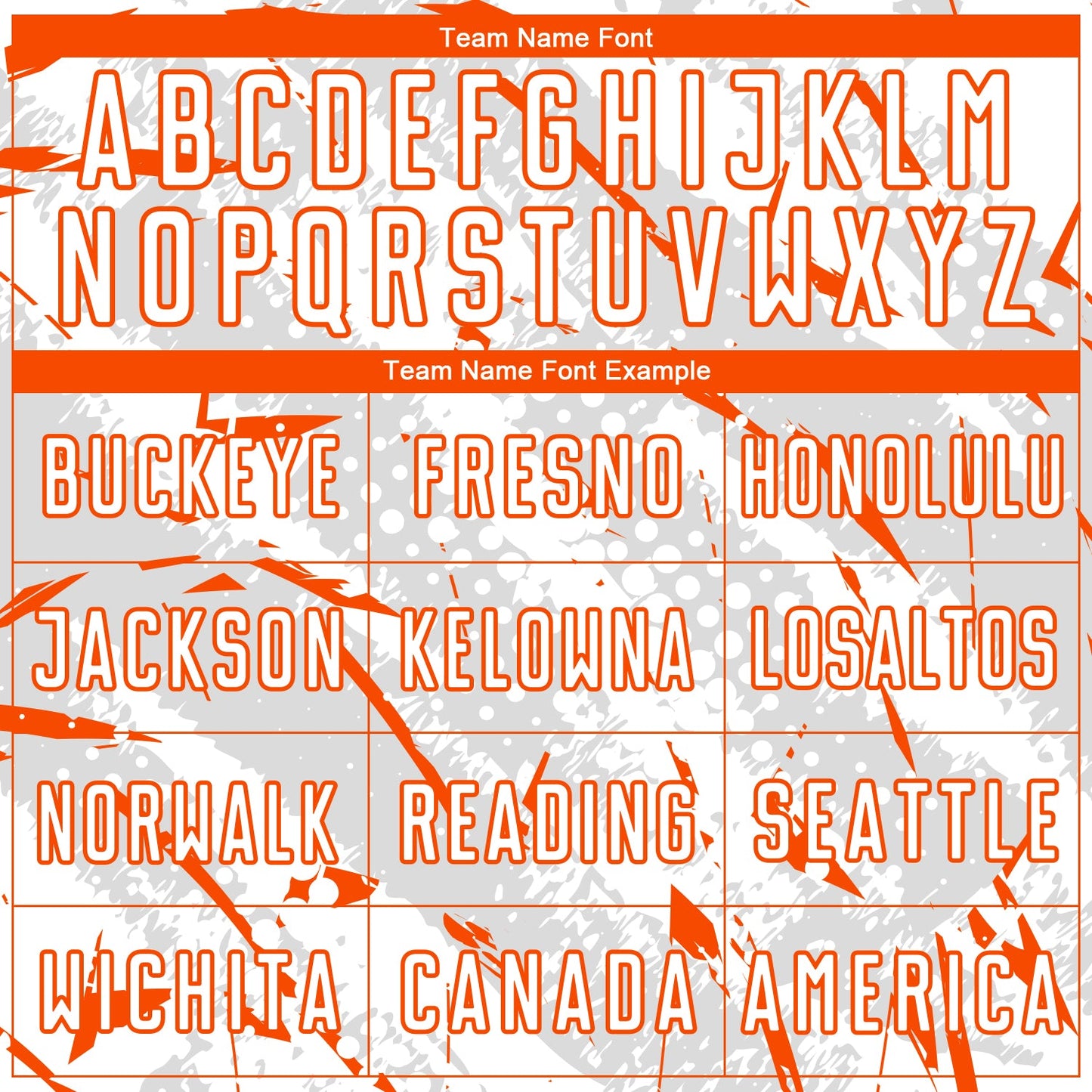 Custom White Orange-Gray Brush Stroke Slashes And Dot Grid Sublimation Soccer Uniform Jersey view 5