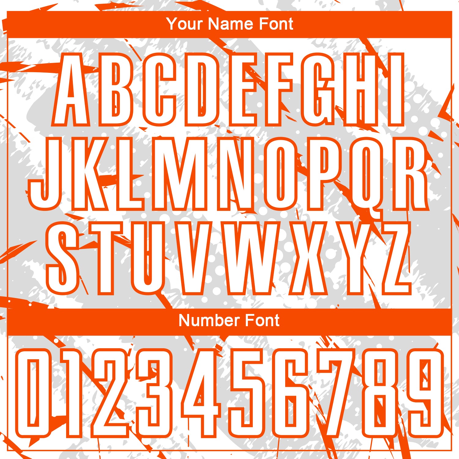 Custom White Orange-Gray Brush Stroke Slashes And Dot Grid Sublimation Soccer Uniform Jersey view 6