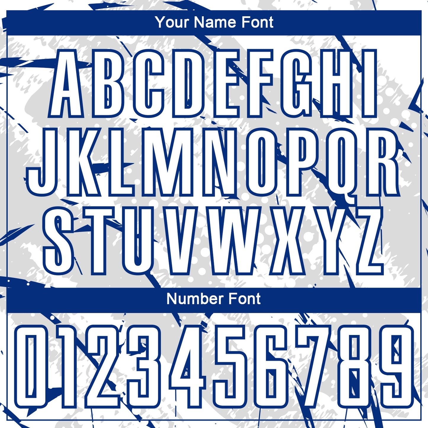 Custom White Royal-Gray Brush Stroke Slashes And Dot Grid Sublimation Soccer Uniform Jersey view 6