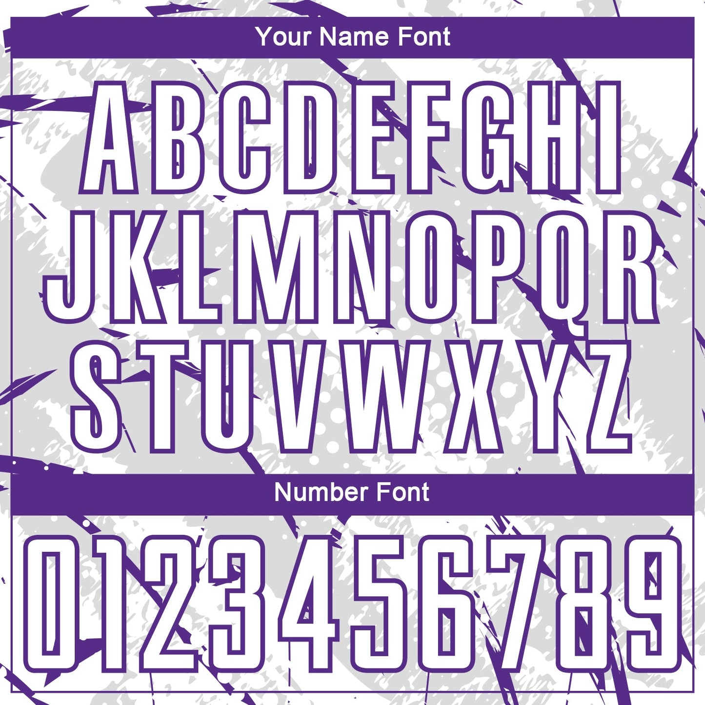 Custom White Purple-Gray Brush Stroke Slashes And Dot Grid Sublimation Soccer Uniform Jersey view 6