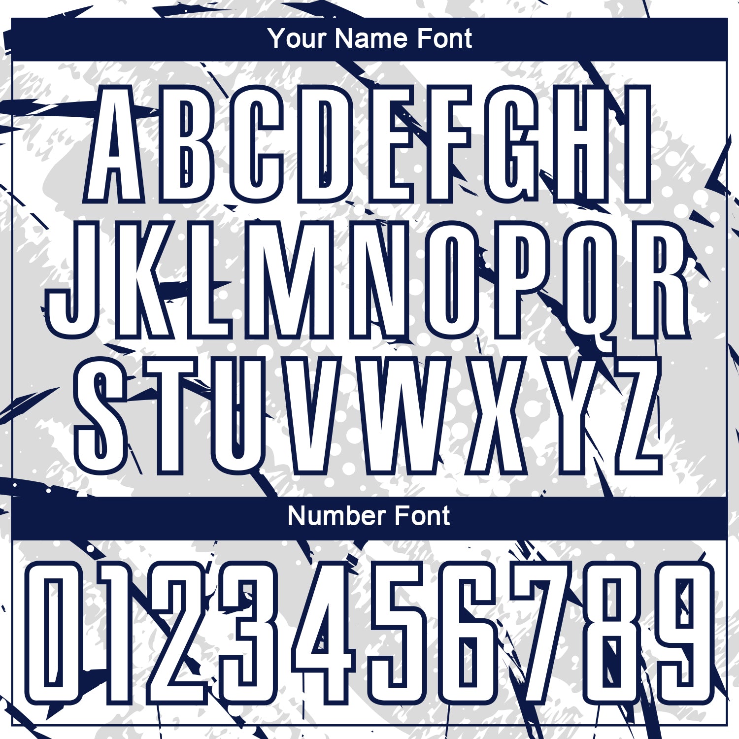Custom White Navy-Gray Brush Stroke Slashes And Dot Grid Sublimation Soccer Uniform Jersey view 6