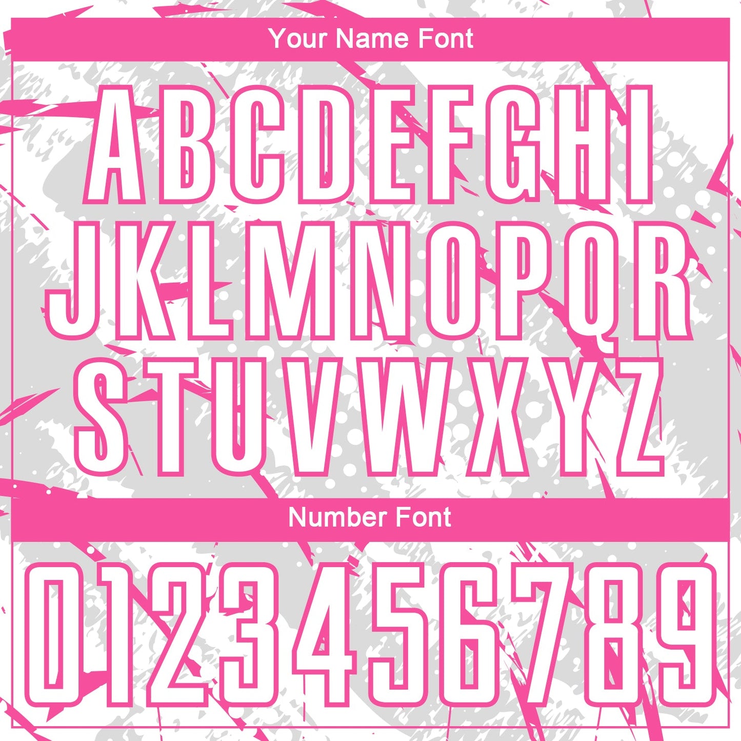 Custom White Pink-Gray Brush Stroke Slashes And Dot Grid Sublimation Soccer Uniform Jersey view 6