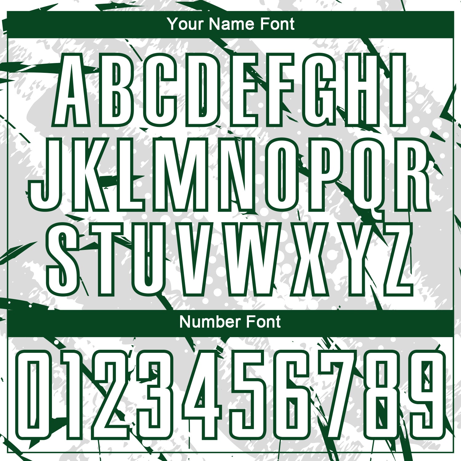 Custom White Green-Gray Brush Stroke Slashes And Dot Grid Sublimation Soccer Uniform Jersey view 6