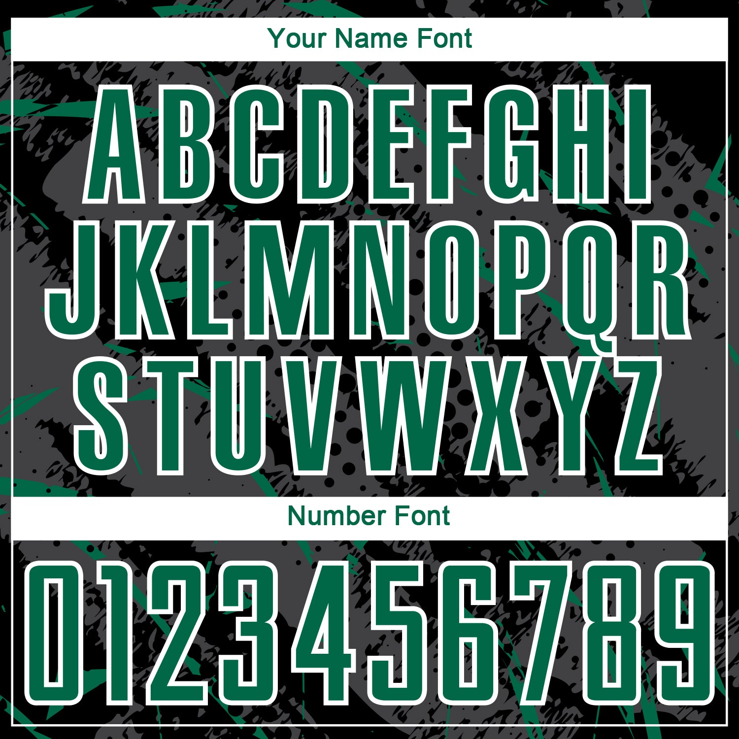 Custom Black Kelly Green Gray-White Brush Stroke Slashes And Dot Grid Sublimation Soccer Uniform Jersey view 6