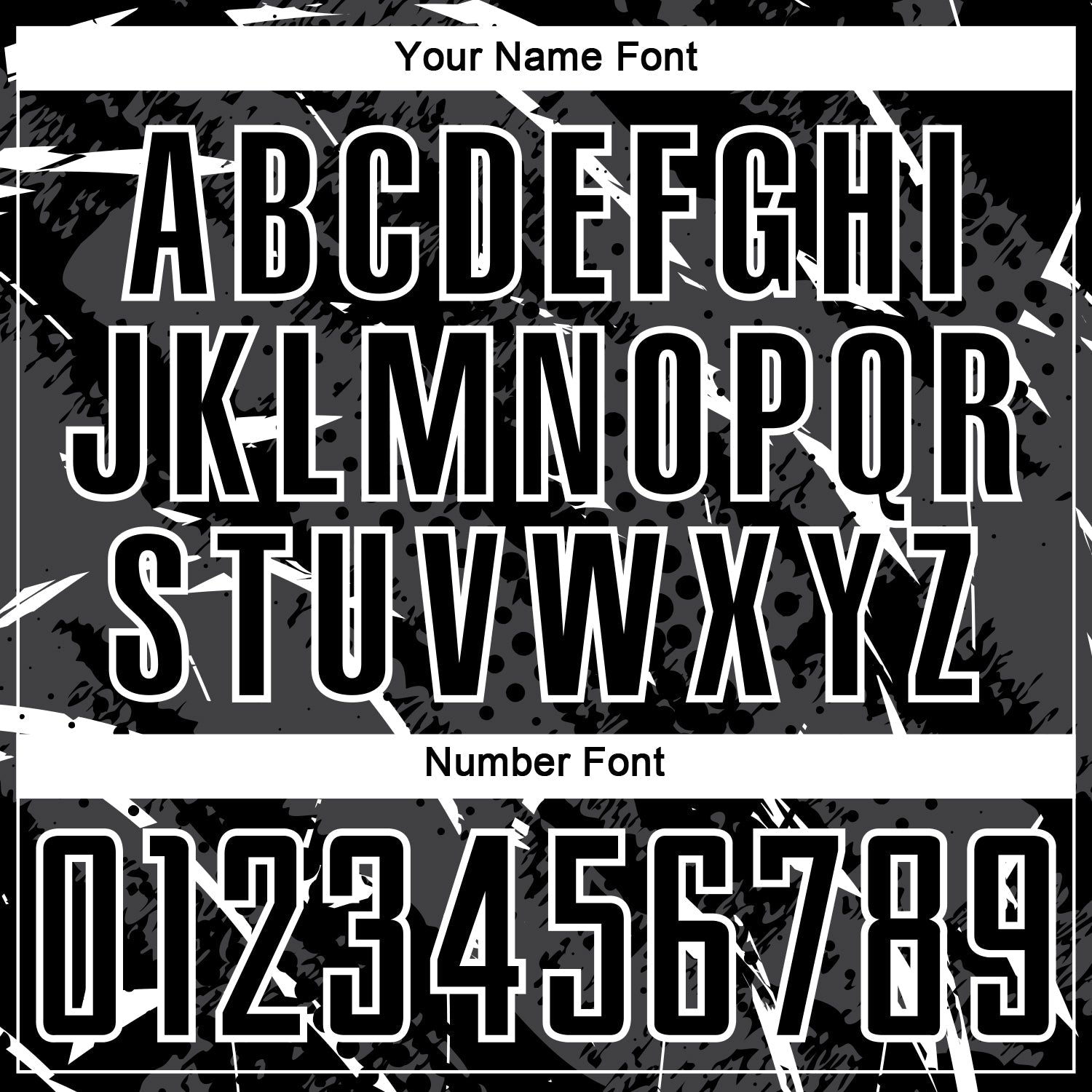 Custom Black White-Gray Brush Stroke Slashes And Dot Grid Sublimation Soccer Uniform Jersey view 6