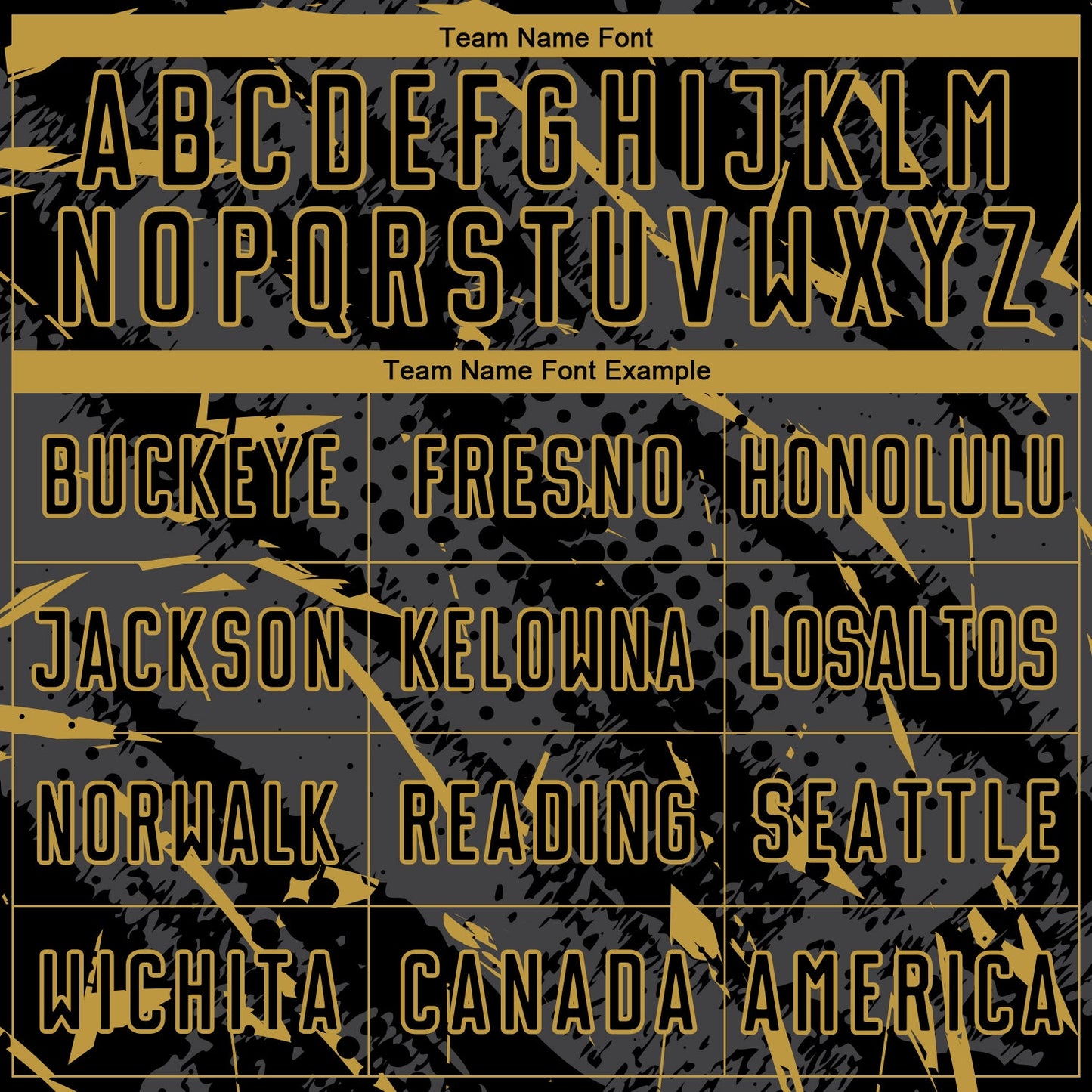 Custom Black Old Gold-Gray Brush Stroke Slashes And Dot Grid Sublimation Soccer Uniform Jersey view 5