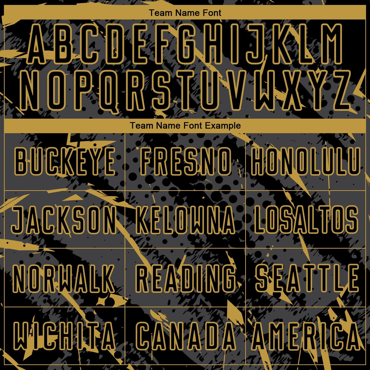 Custom Black Old Gold-Gray Brush Stroke Slashes And Dot Grid Sublimation Soccer Uniform Jersey view 5