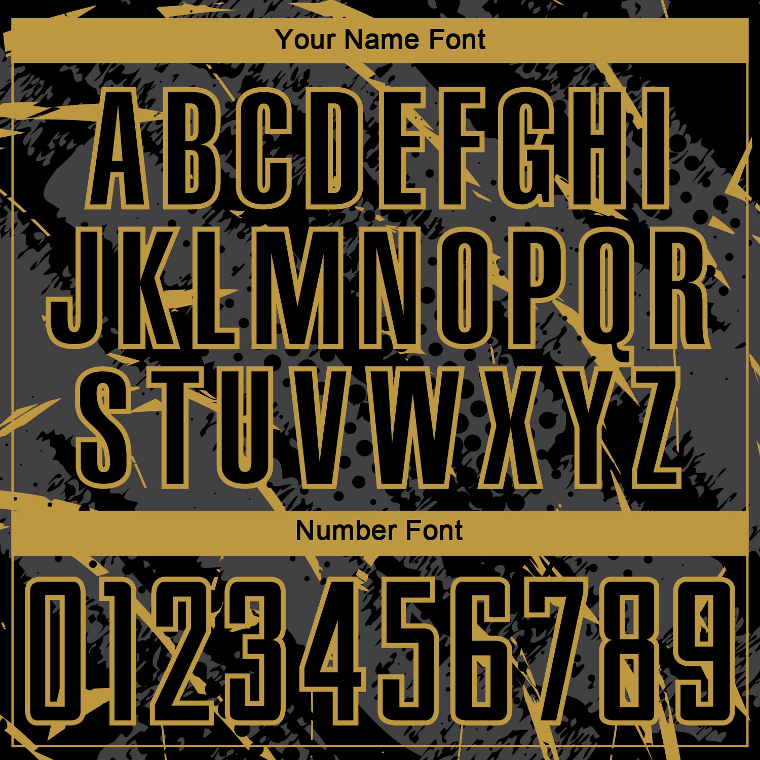 Custom Black Old Gold-Gray Brush Stroke Slashes And Dot Grid Sublimation Soccer Uniform Jersey view 6