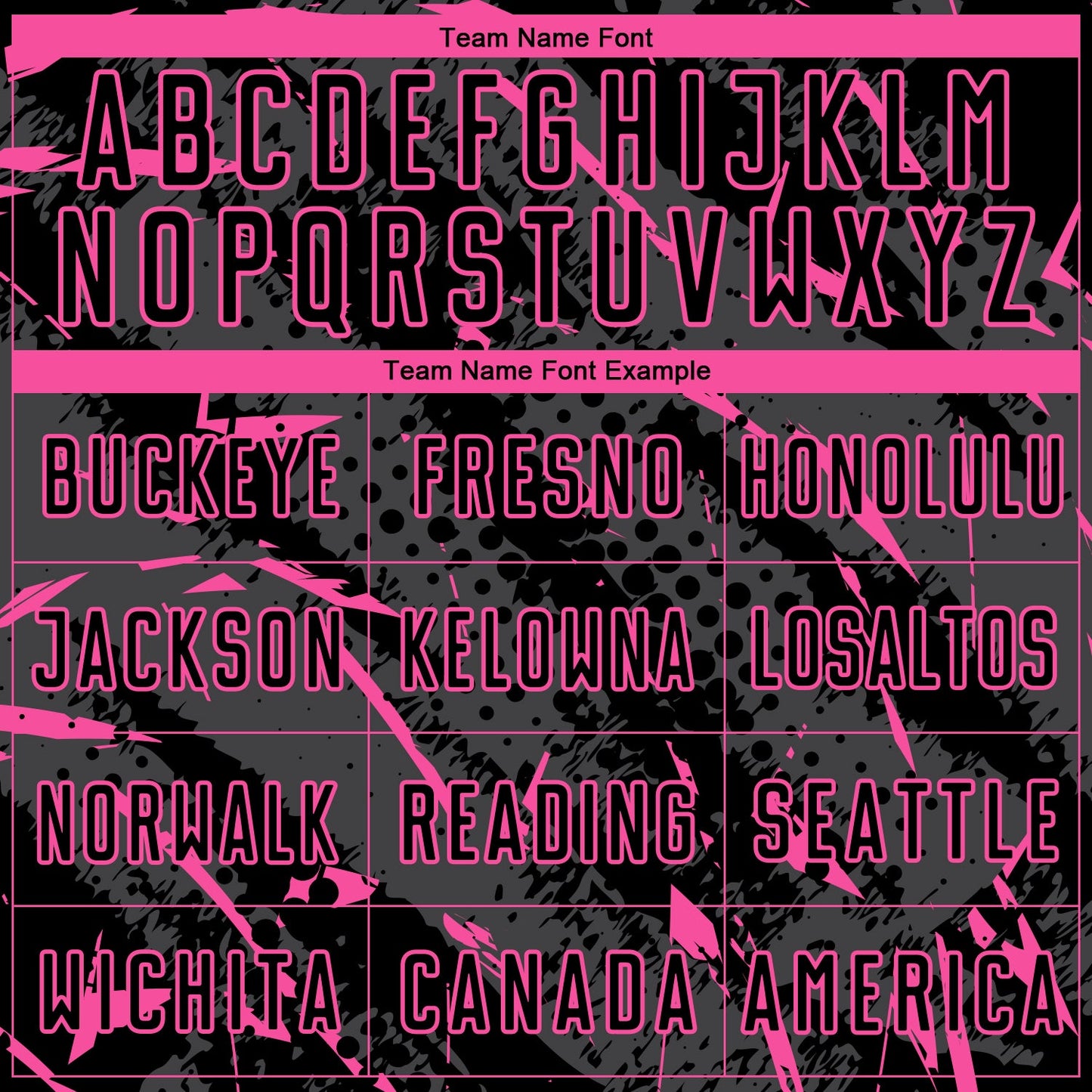 Custom Black Pink-Gray Brush Stroke Slashes And Dot Grid Sublimation Soccer Uniform Jersey view 5