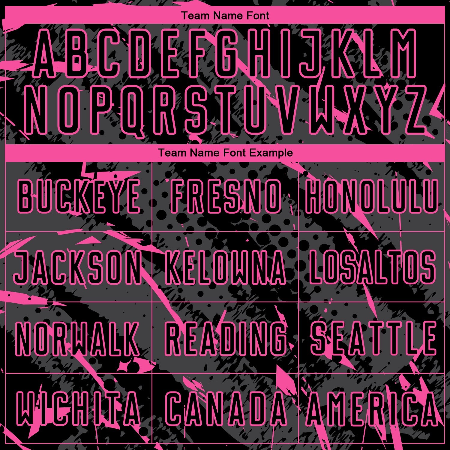 Custom Black Pink-Gray Brush Stroke Slashes And Dot Grid Sublimation Soccer Uniform Jersey view 5