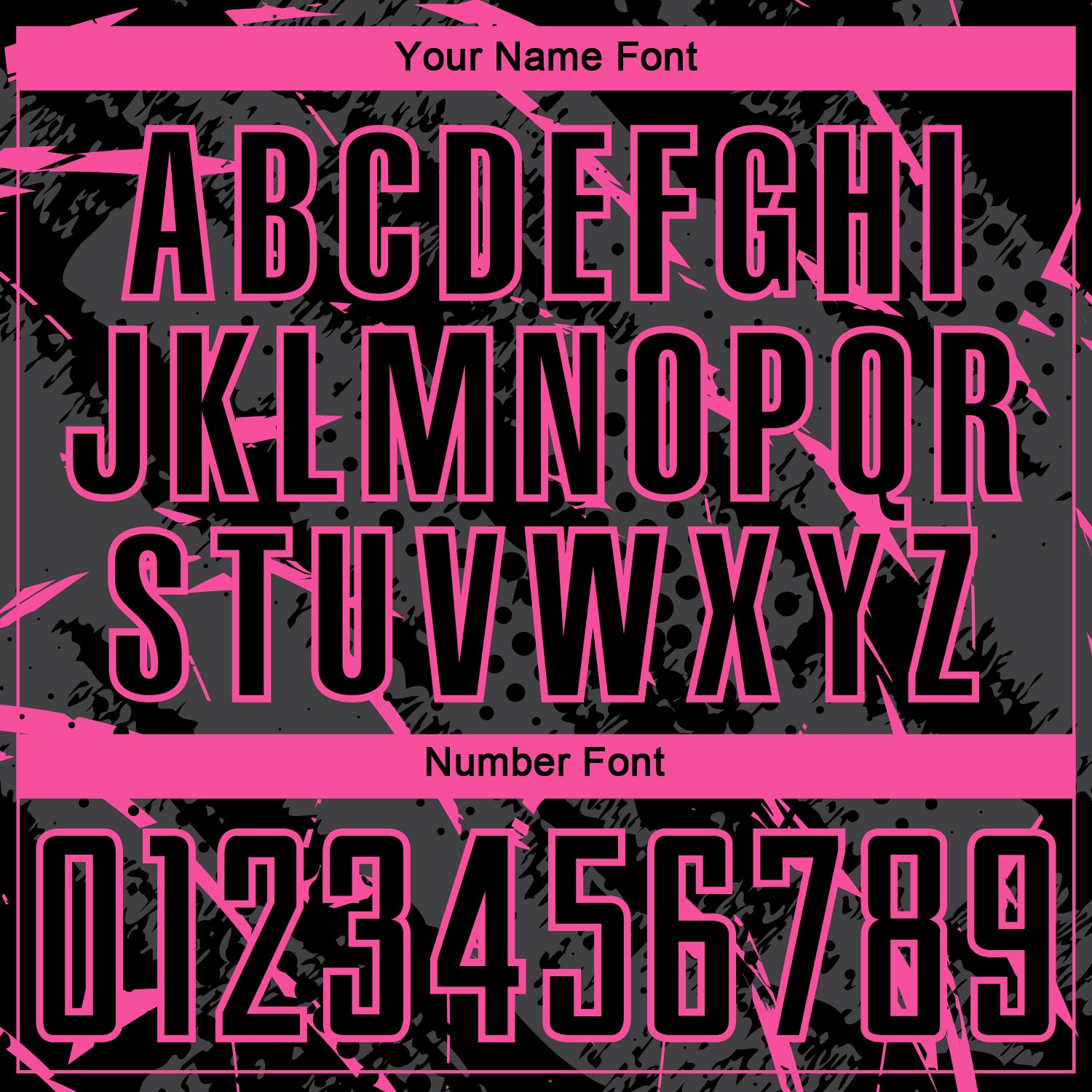 Custom Black Pink-Gray Brush Stroke Slashes And Dot Grid Sublimation Soccer Uniform Jersey view 6