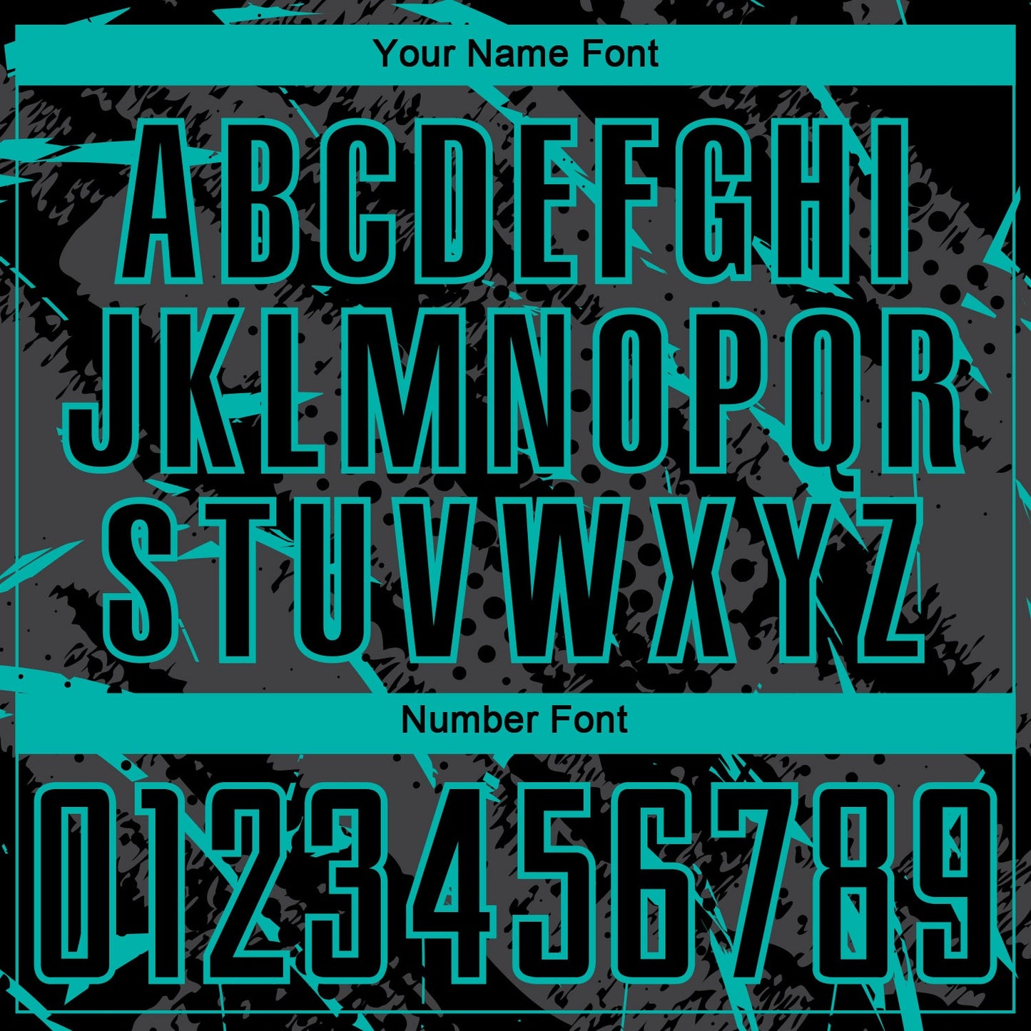 Custom Black Aqua-Gray Brush Stroke Slashes And Dot Grid Sublimation Soccer Uniform Jersey view 6