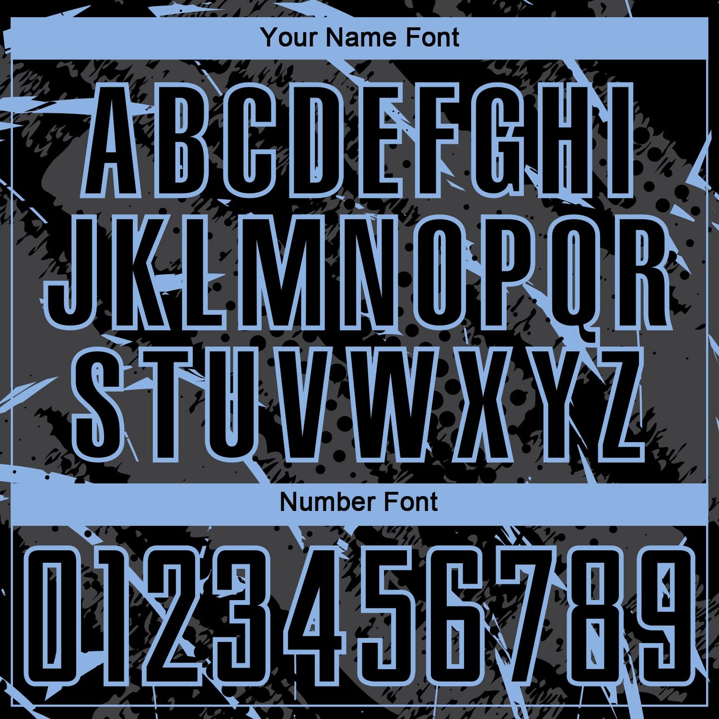 Custom Black Light Blue-Gray Brush Stroke Slashes And Dot Grid Sublimation Soccer Uniform Jersey view 6