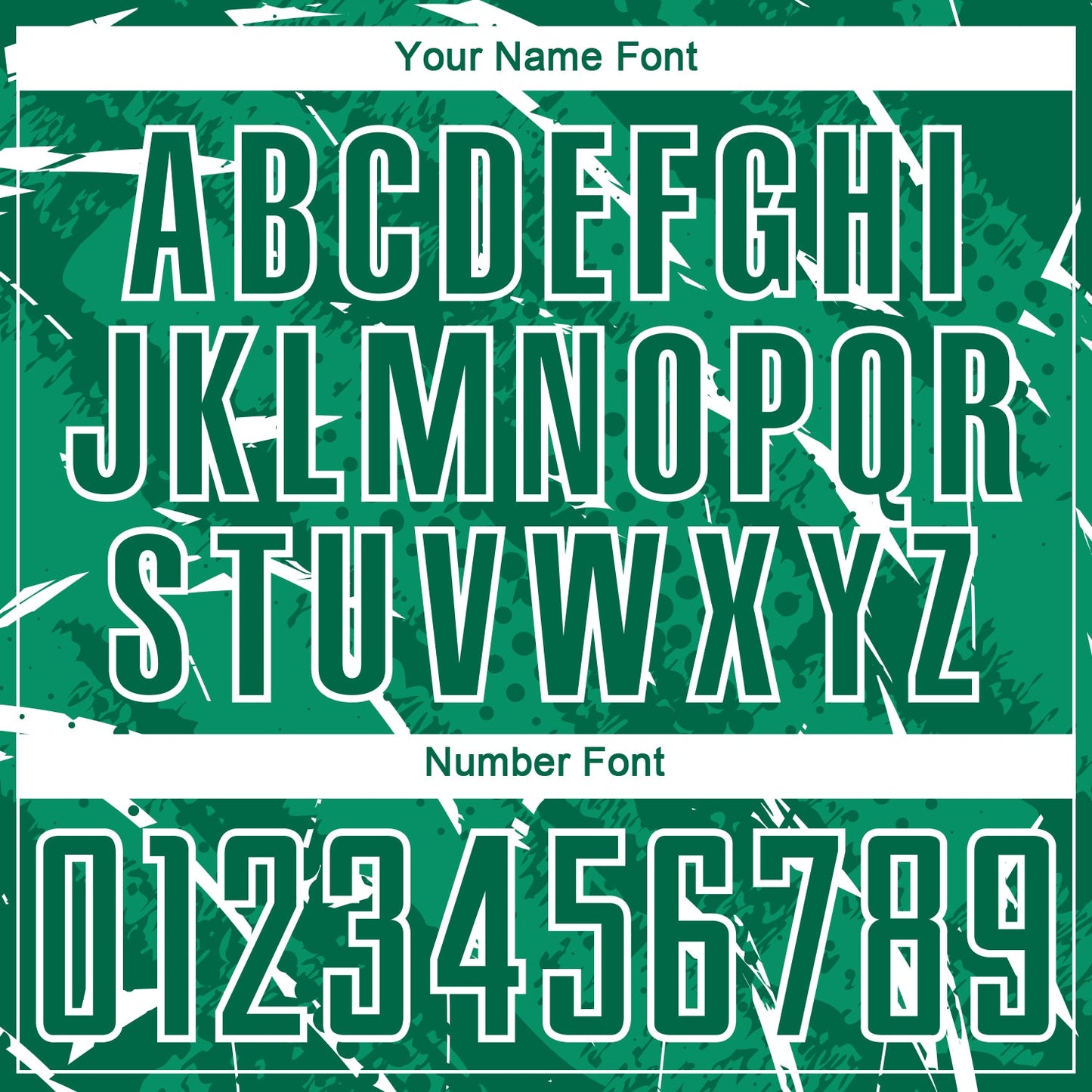 Custom Kelly Green-White Brush Stroke Slashes And Dot Grid Sublimation Soccer Uniform Jersey view 6