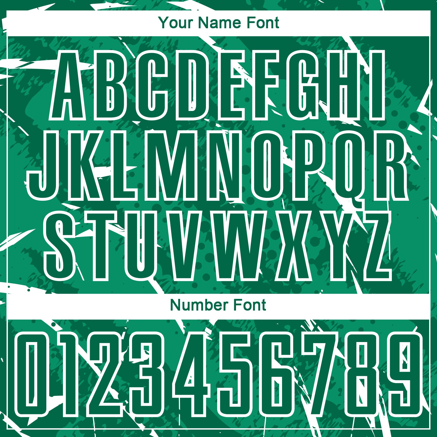 Custom Kelly Green-White Brush Stroke Slashes And Dot Grid Sublimation Soccer Uniform Jersey view 6