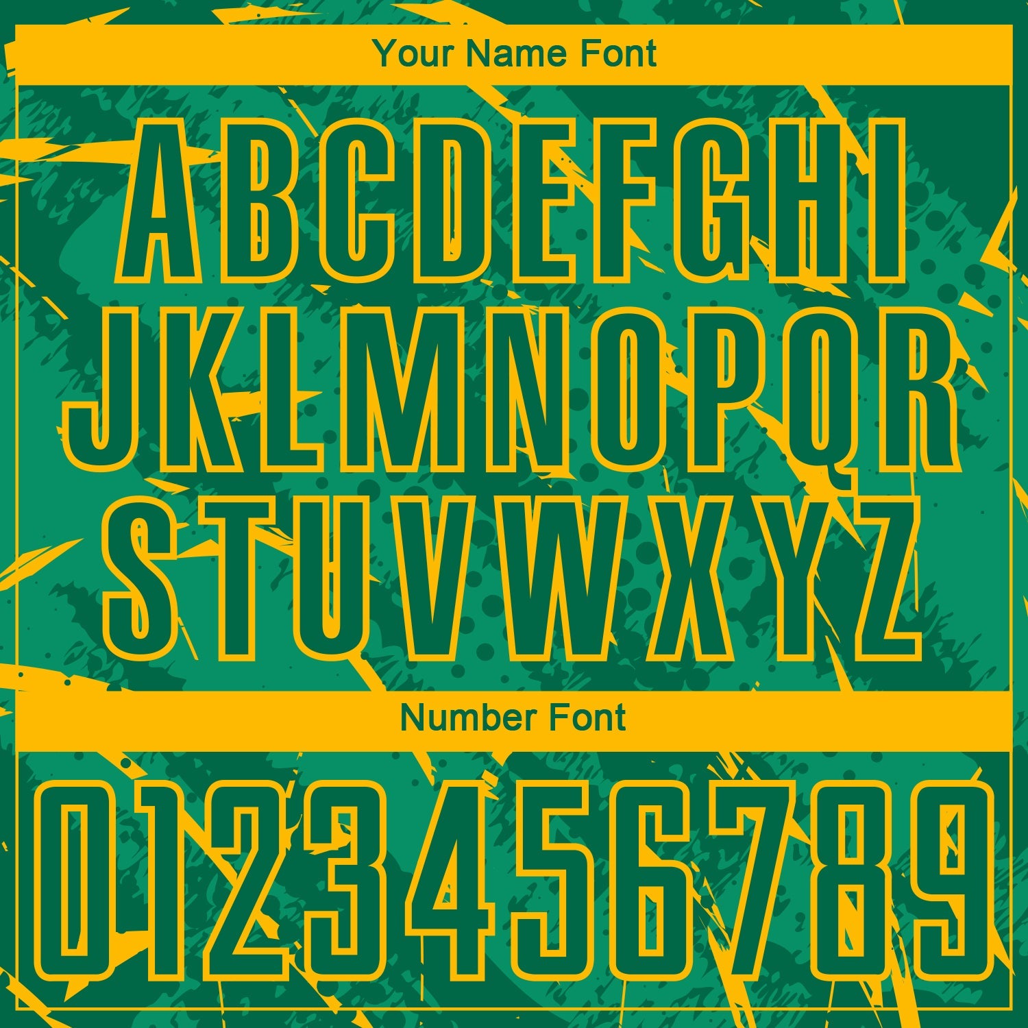 Custom Kelly Green-Gold Brush Stroke Slashes And Dot Grid Sublimation Soccer Uniform Jersey view 6