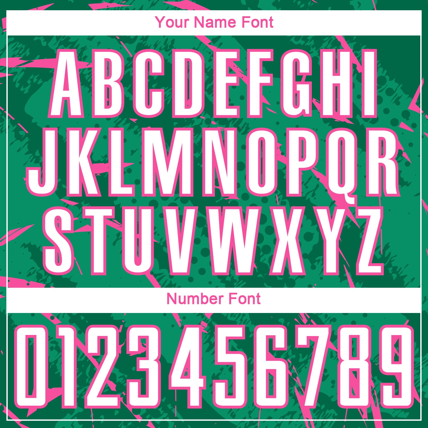 Custom Kelly Green White-Pink Brush Stroke Slashes And Dot Grid Sublimation Soccer Uniform Jersey view 6