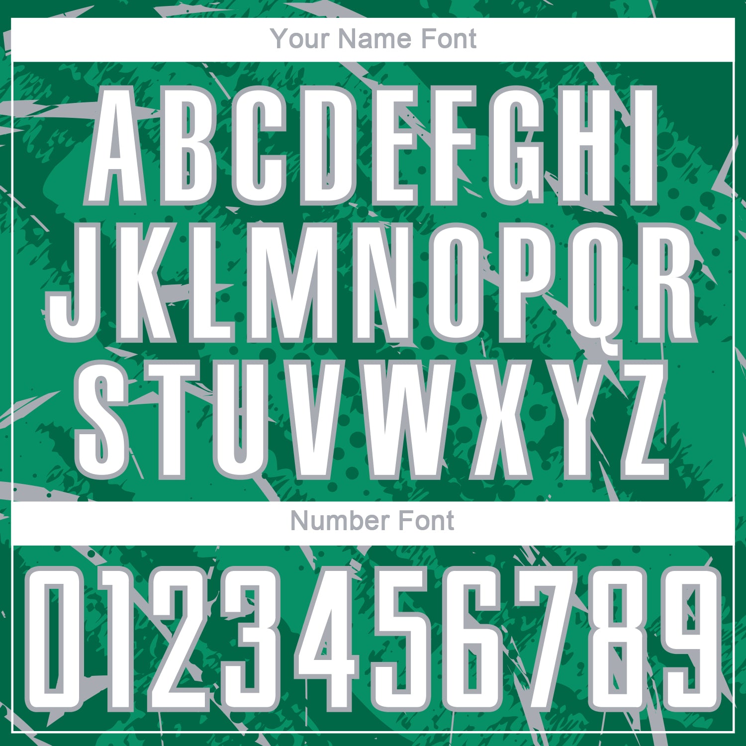 Custom Kelly Green White-Gray Brush Stroke Slashes And Dot Grid Sublimation Soccer Uniform Jersey view 6