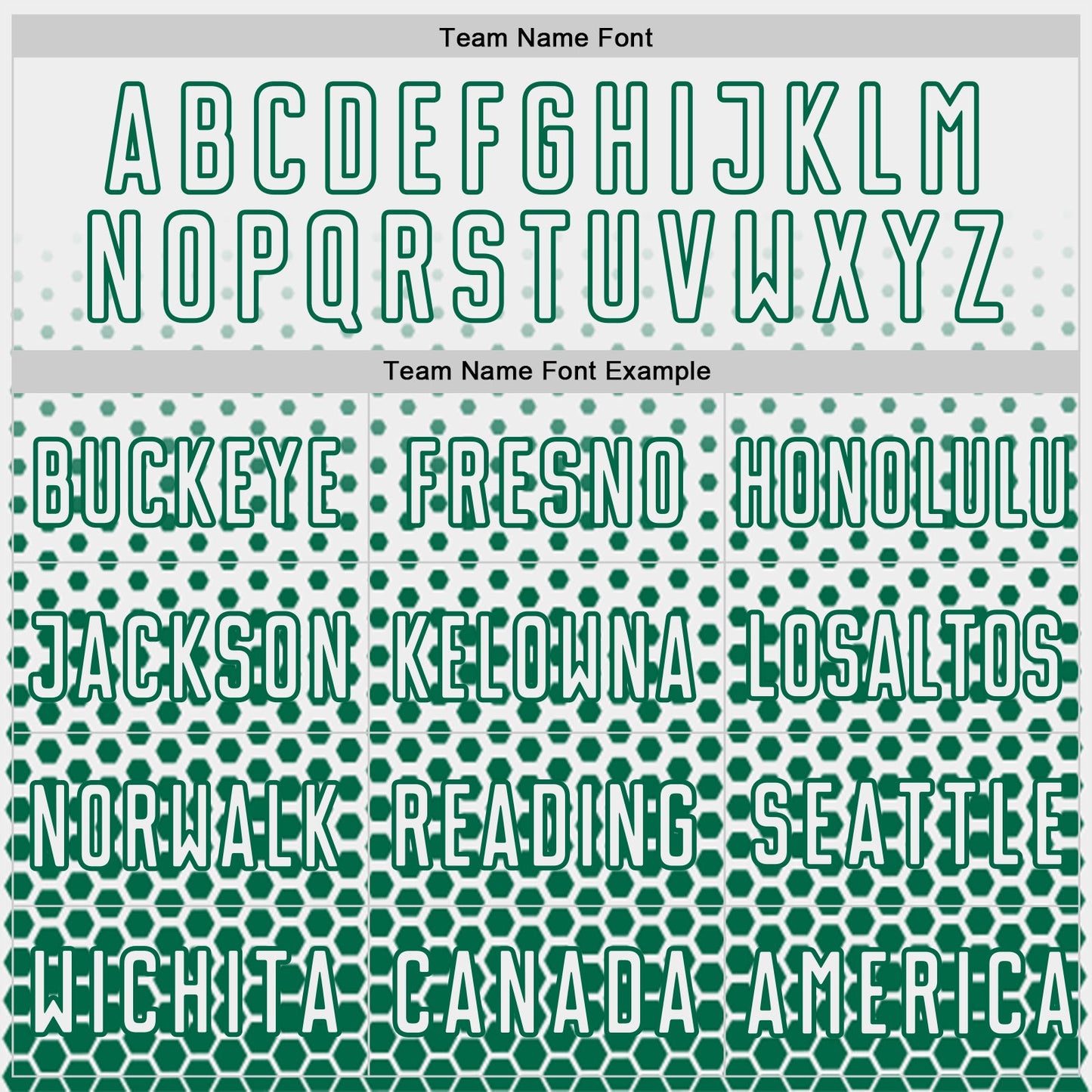 Custom White-Kelly Green Geometric Hexagonal Dot Gradient Sublimation Soccer Uniform Jersey view 5