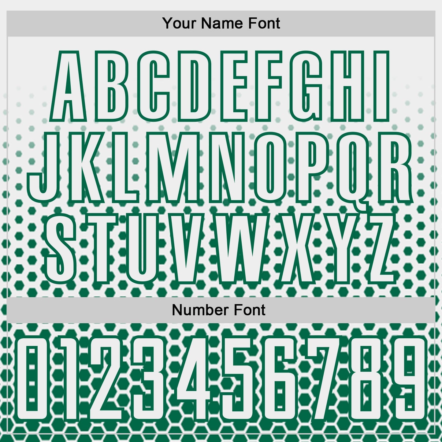 Custom White-Kelly Green Geometric Hexagonal Dot Gradient Sublimation Soccer Uniform Jersey view 6