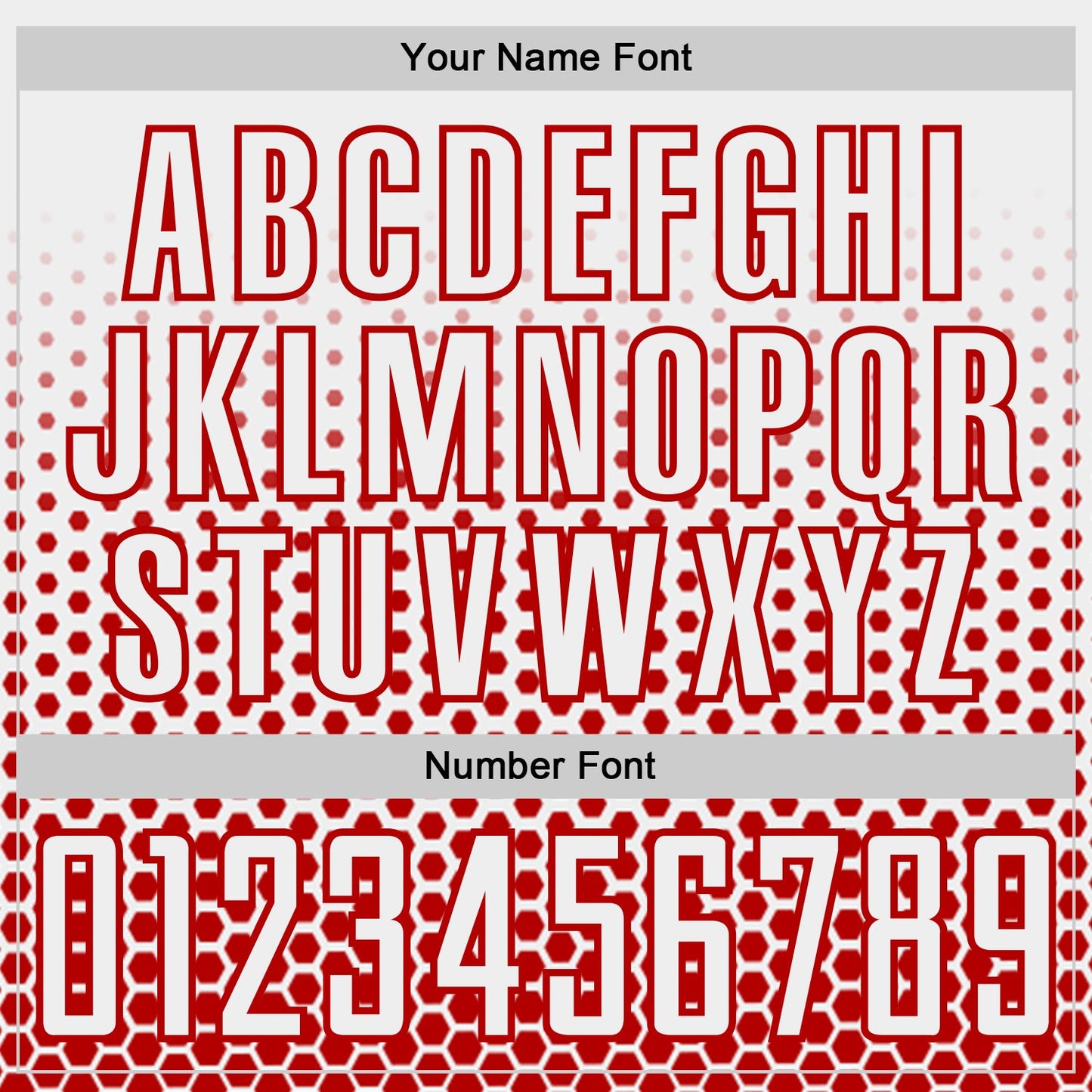 Custom White-Red Geometric Hexagonal Dot Gradient Sublimation Soccer Uniform Jersey view 6